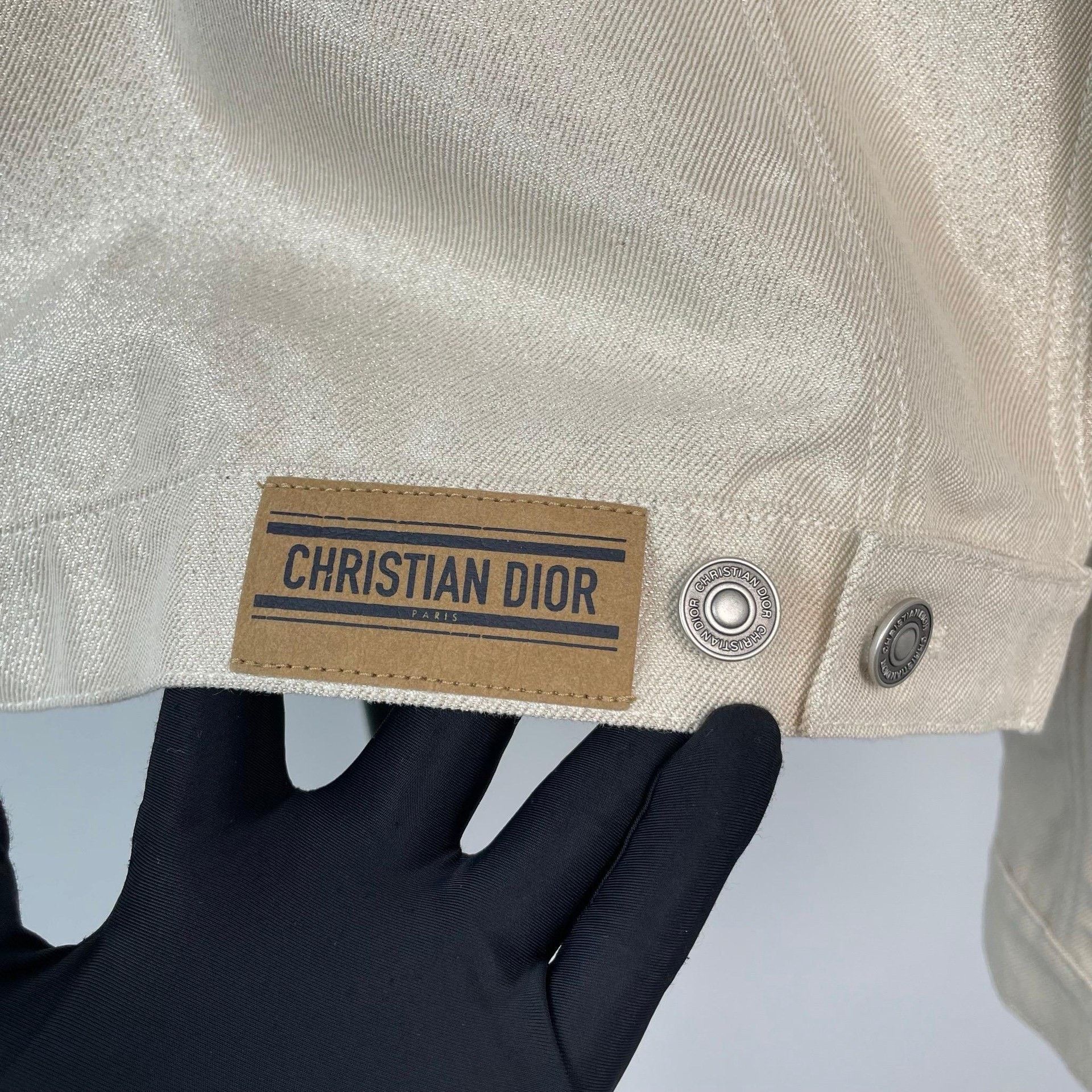 Dior Dior Denim Embroidered White Jacket 38 Women Size S / US 4 / IT 40 - 6 Thumbnail