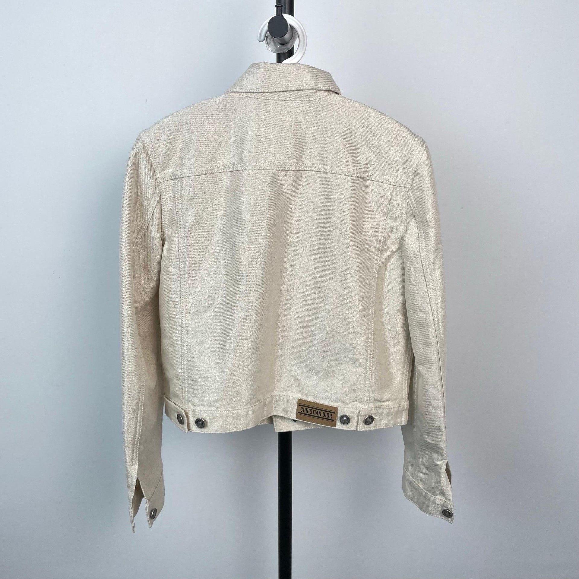 Dior Dior Denim Embroidered White Jacket 38 Women Size S / US 4 / IT 40 - 2 Thumbnail