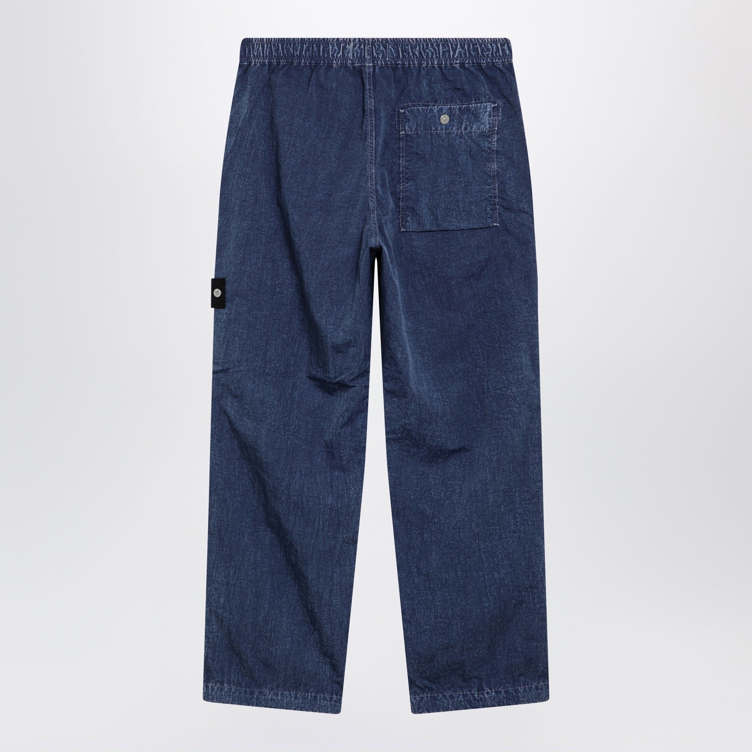 Stone Island Stone Island Loose-Fit Fatigue Pants In Compact Nylon In Blue Size US 34 / EU 50 - 2 Thumbnail