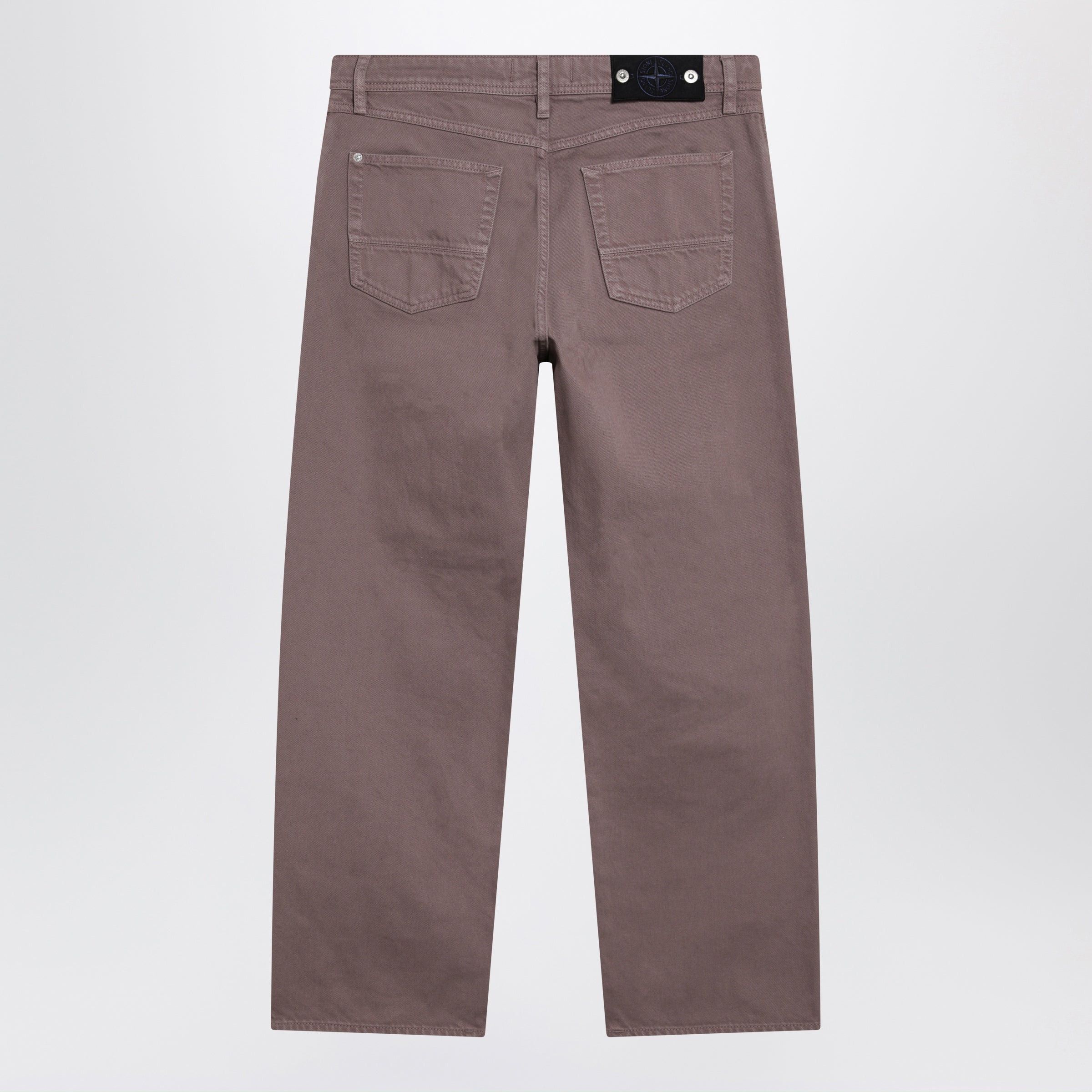 Stone Island Stone Island Purple/Grey Cotton Trousers Size US 33 - 2 Thumbnail