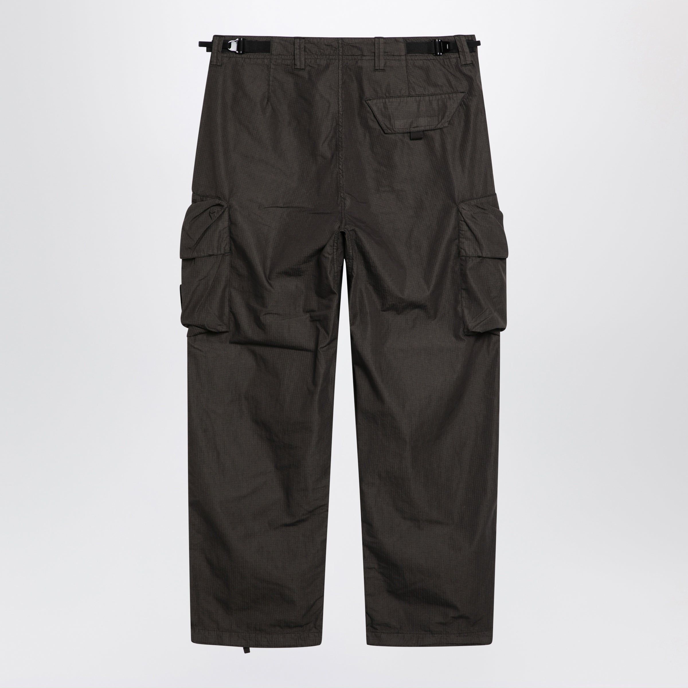Stone Island Grey Cotton Cargo Trousers