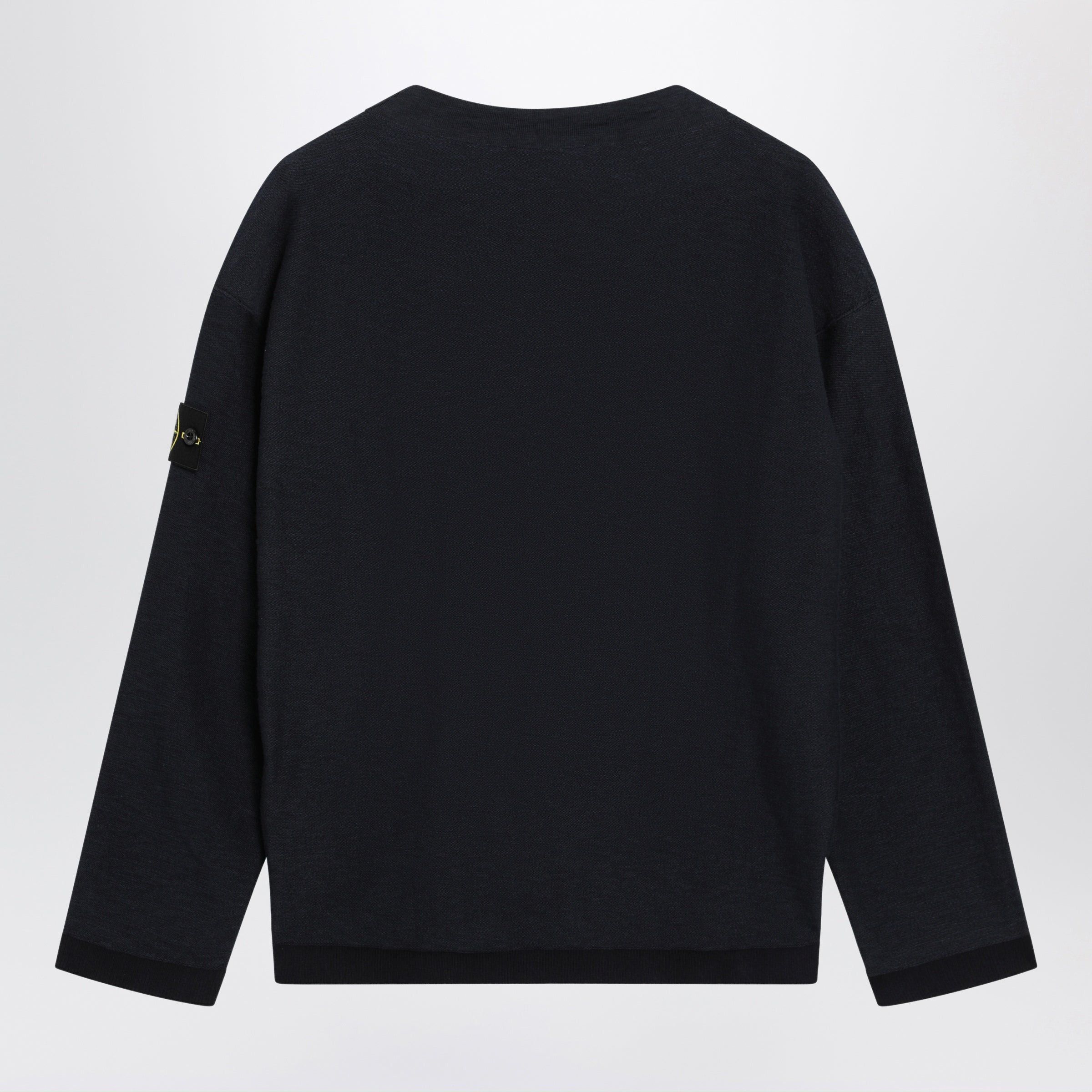 Stone Island Stone Island Navy Blue Crater Neck Jumper Size US M / EU 48-50 / 2 - 2 Thumbnail
