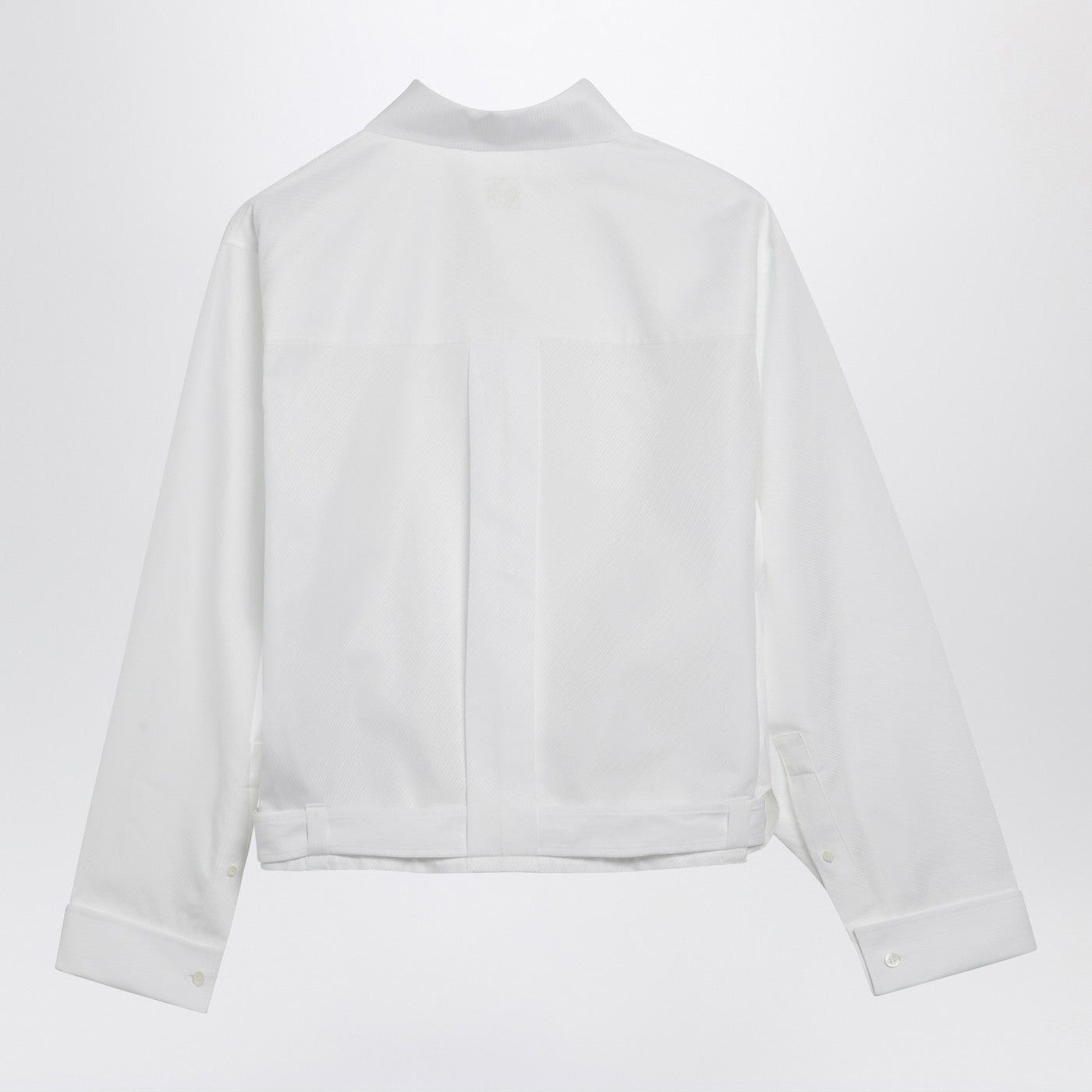 Loewe Loewe White Draped Cotton Shirt Size S / US 4 / IT 40 - 2 Thumbnail