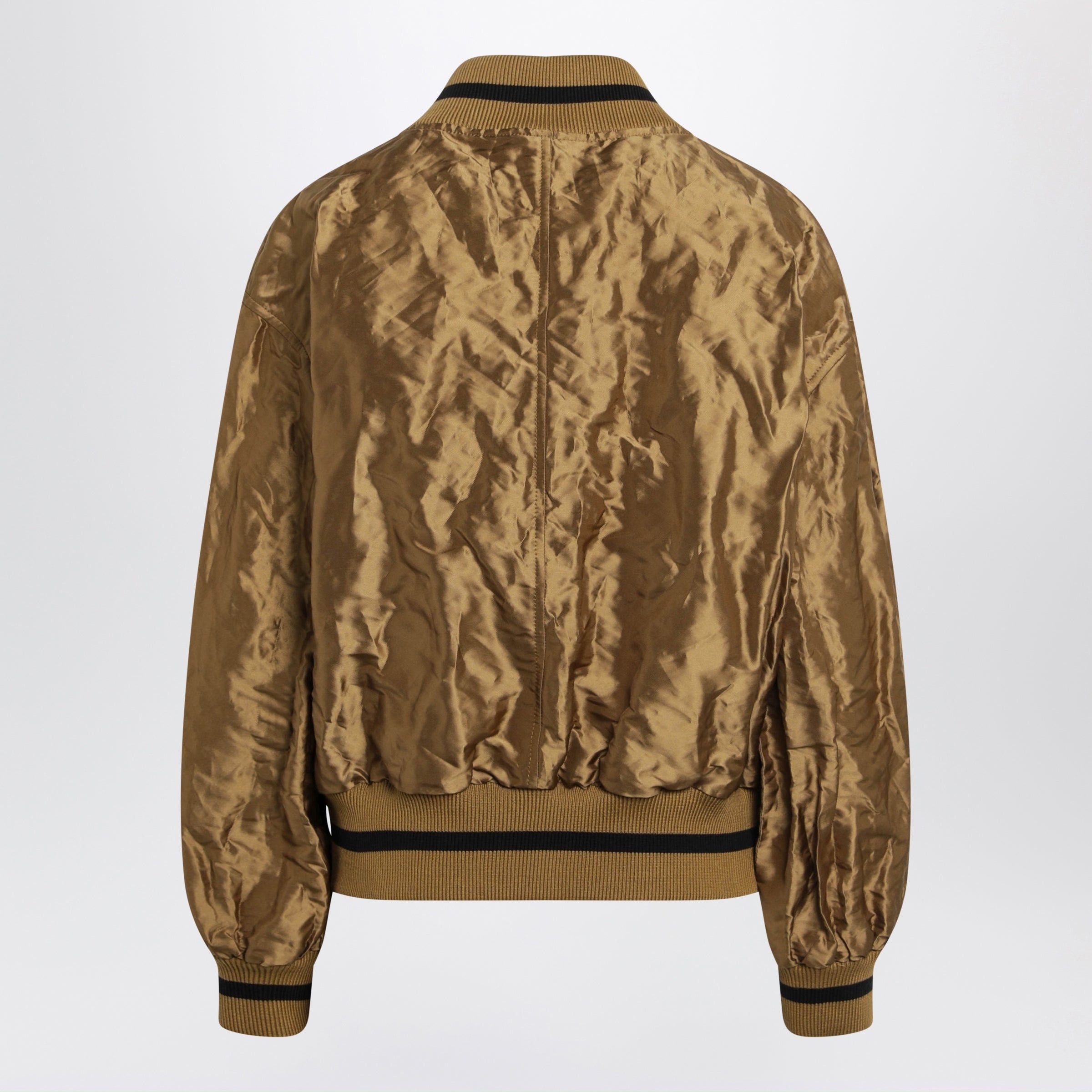 Loewe Loewe Caramel Technical Taffeta Bomber Jacket Size S / US 4 / IT 40 - 2 Thumbnail