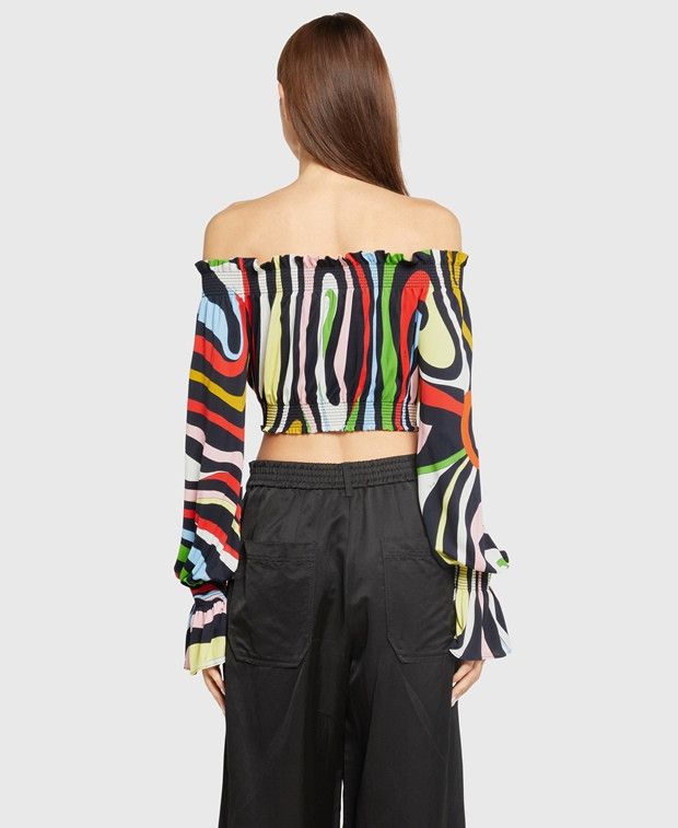 Emilio Pucci Carmen blouse Size XS / US 0-2 / IT 36-38 - 2 Thumbnail