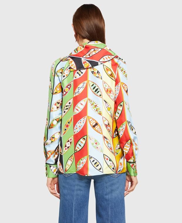 Emilio Pucci Silk blouse Size XS / US 0-2 / IT 36-38 - 2 Thumbnail