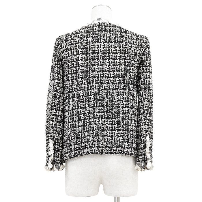 Chanel Chanel Chanel Fancy Tweed Jacket Textile Outerwear P35389 DUTY FREE for USA Size ONE SIZE - 5 Thumbnail