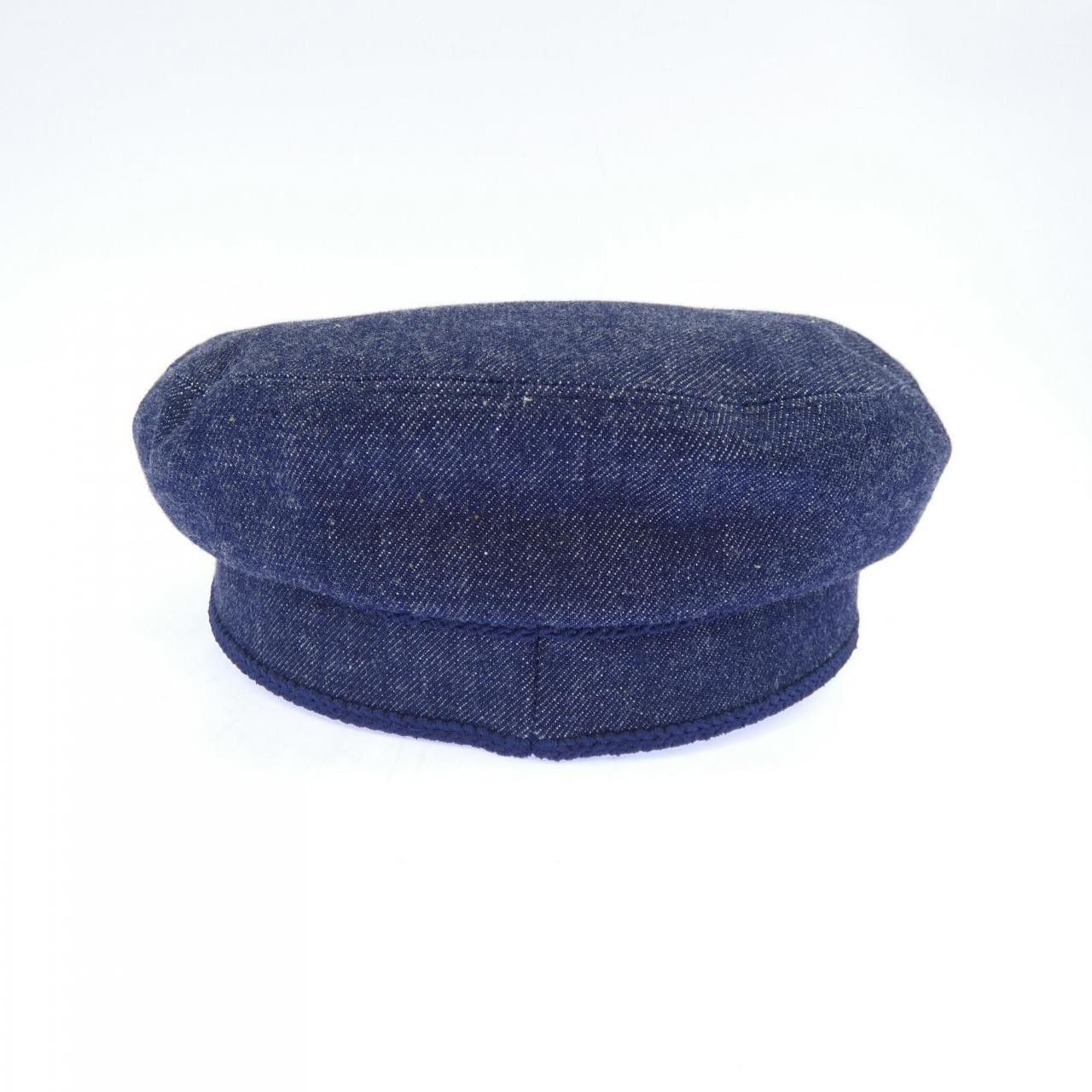 Hermes Hermes Hermes CABOURG H ANCRE Denim Cap Textile Hats DUTY FREE for USA Size ONE SIZE - 4 Thumbnail
