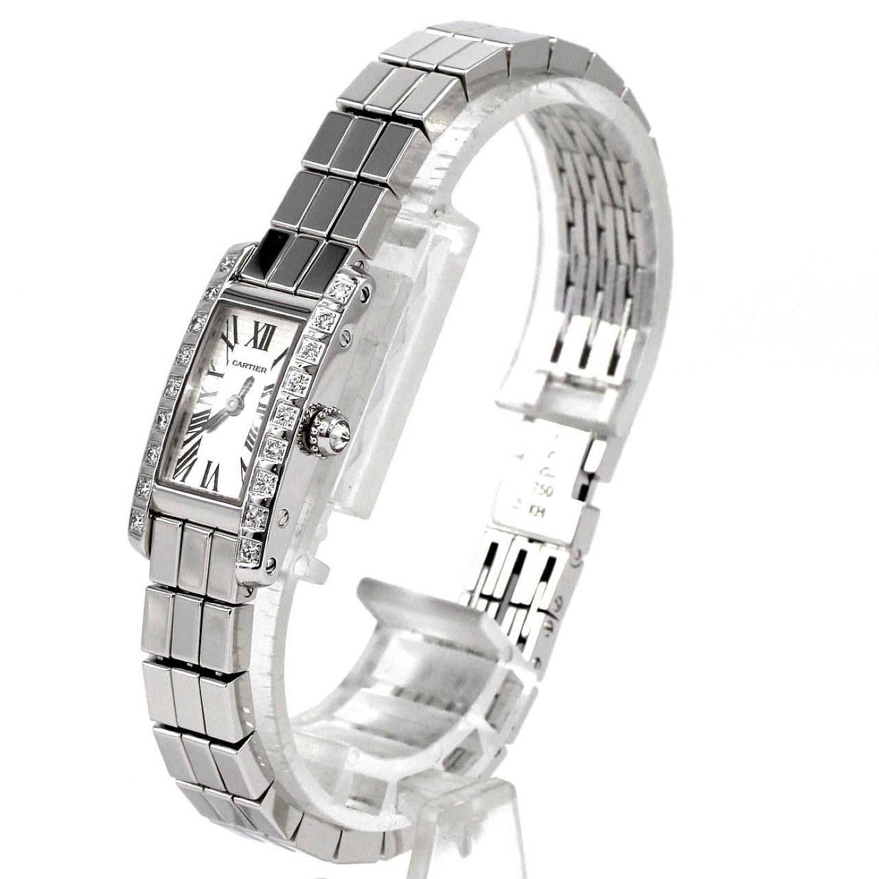 Cartier Cartier Cartier Tank Allonge White Gold Quartz Precious Metal Quartz WJ2003W3 DUTY FREE for USA Size ONE SIZE - 2 Thumbnail