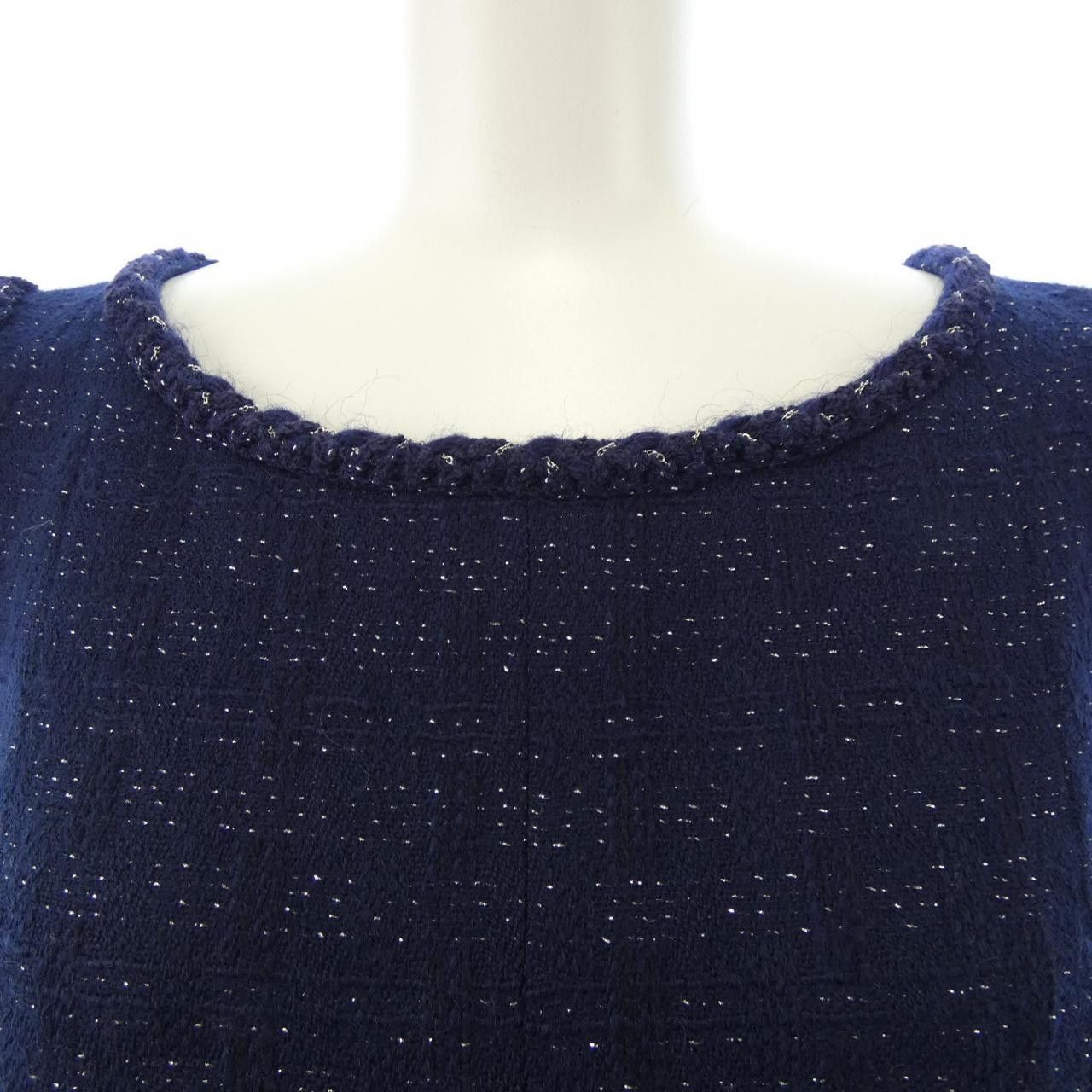 Chanel Chanel Chanel One Piece Dress Textile Dresses P32154V22270 07A DUTY FREE for USA Size ONE SIZE - 5 Thumbnail