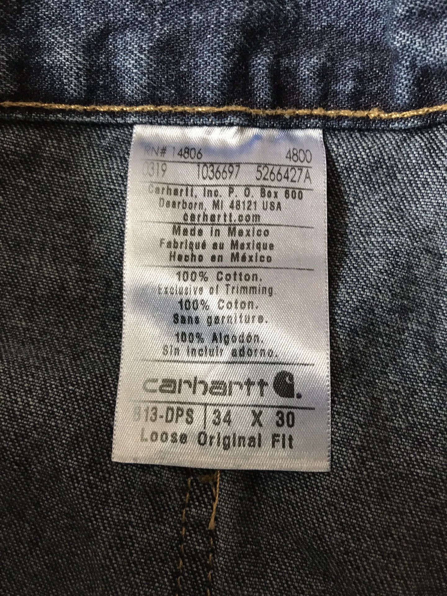 Carhartt Carhartt B13 DPS W34L30 Jeans Size US 34 / EU 50 - 9 Thumbnail