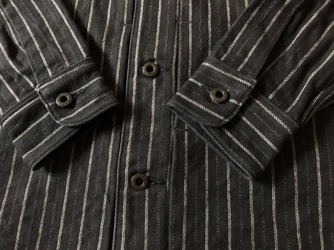 Rising Sun & Co. Rising Sun Striped Work Shirt XS Size US XS / EU 42 / 0 - 3 Thumbnail