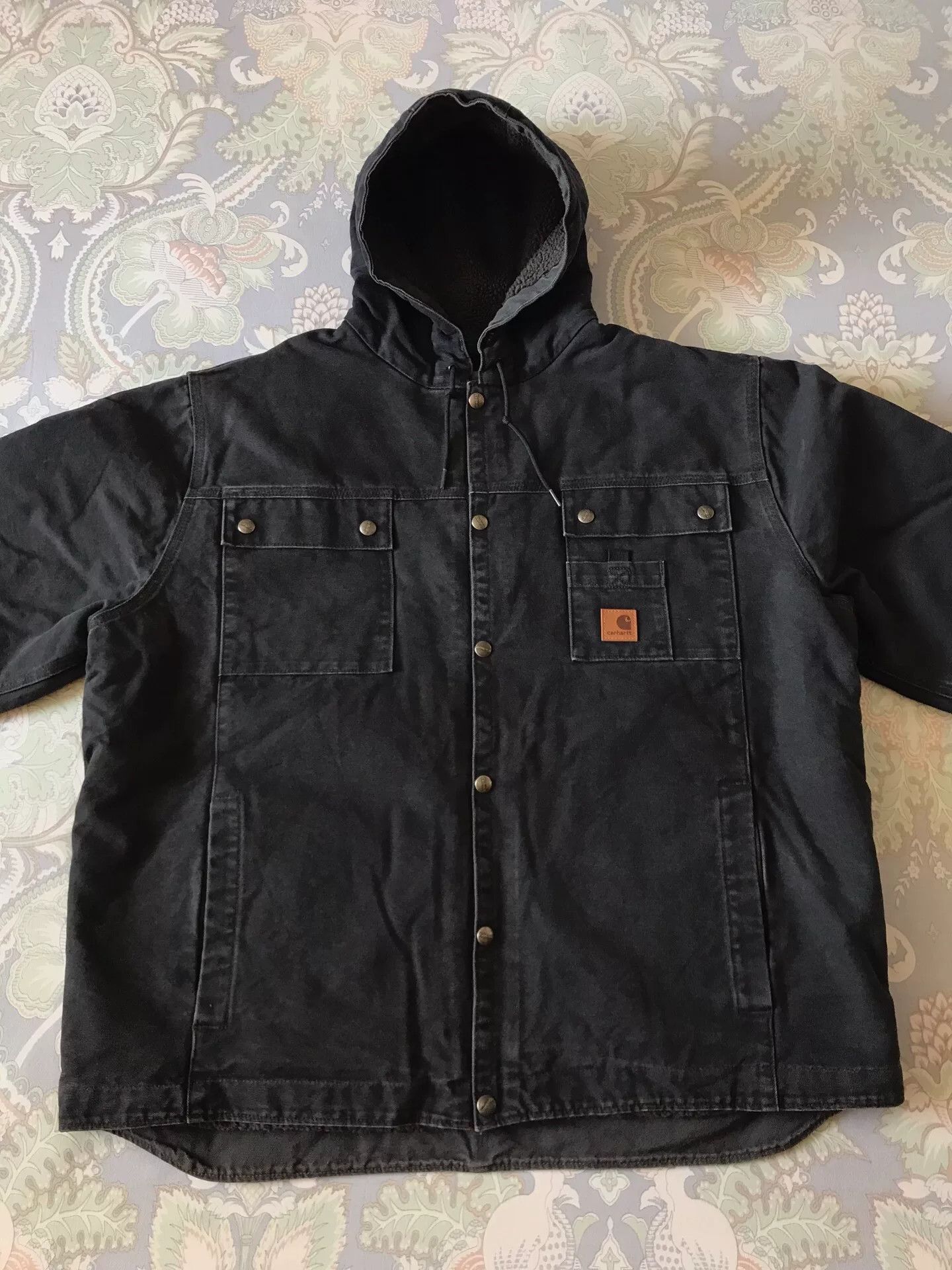 Carhartt Carhartt J284 Washed Canvas Hooded Jacket Size US XL / EU 56 / 4 - 4 Thumbnail