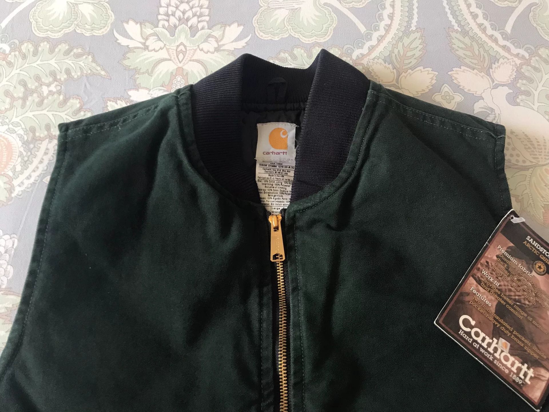 Carhartt Carhartt V02 SPC Spruce Green Vest Size US L / EU 52-54 / 3 - 4 Thumbnail