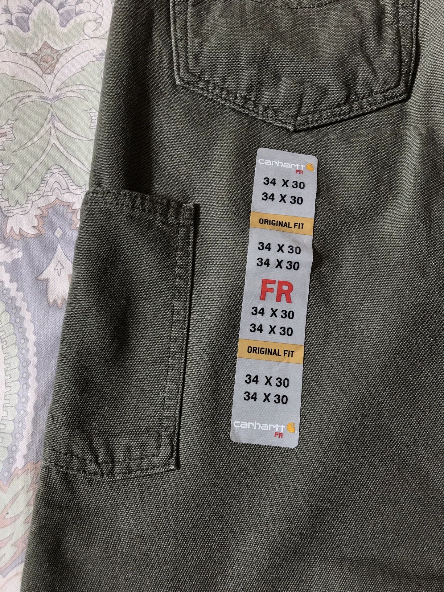 Carhartt Carhartt FRB159 Moss Green W34L30 Cargo Pants Size US 34 / EU 50 - 7 Thumbnail