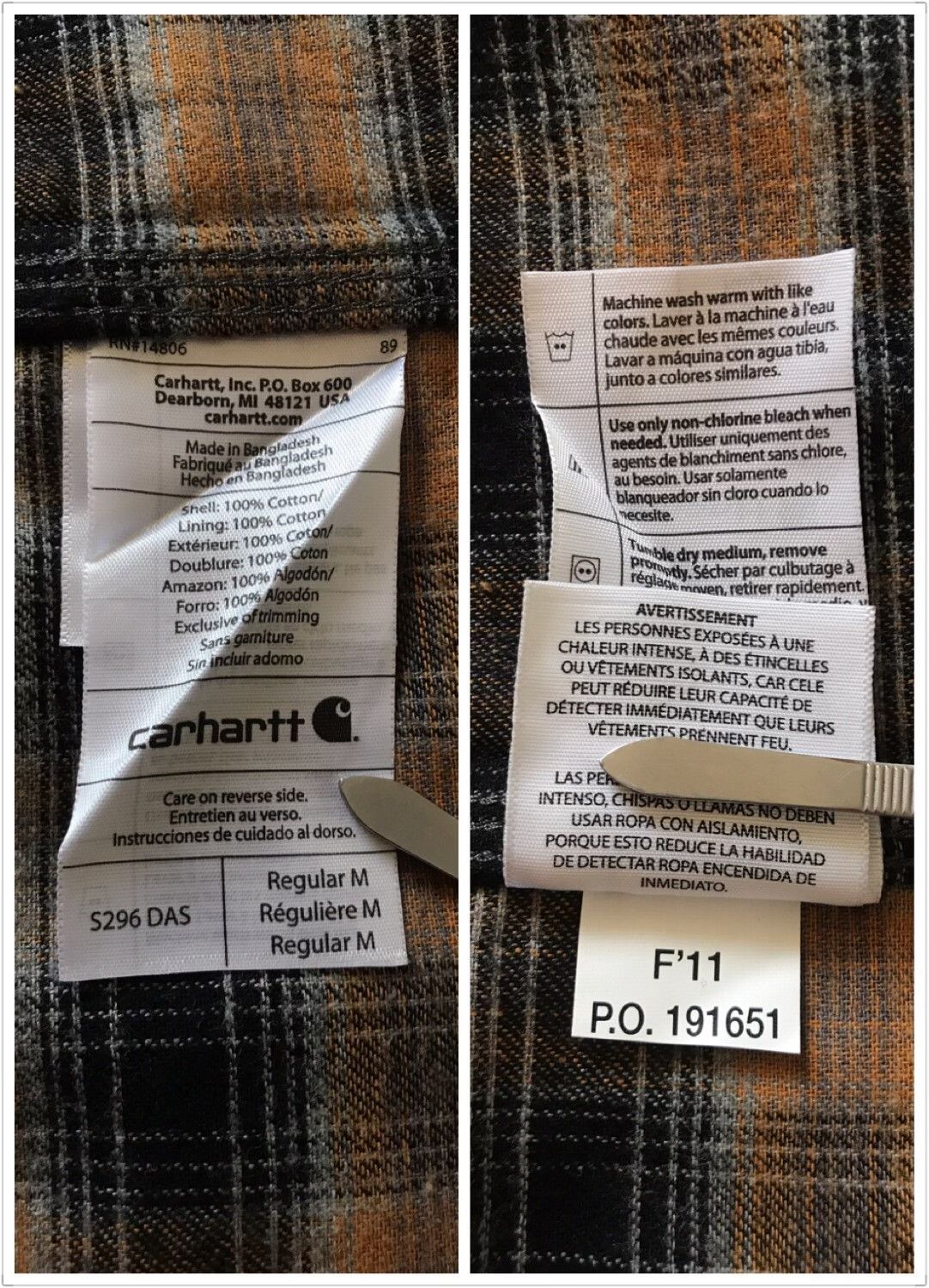 Carhartt Carhartt S296 DAS Canvas Shirt Jacket Size US M / EU 48-50 / 2 - 9 Thumbnail