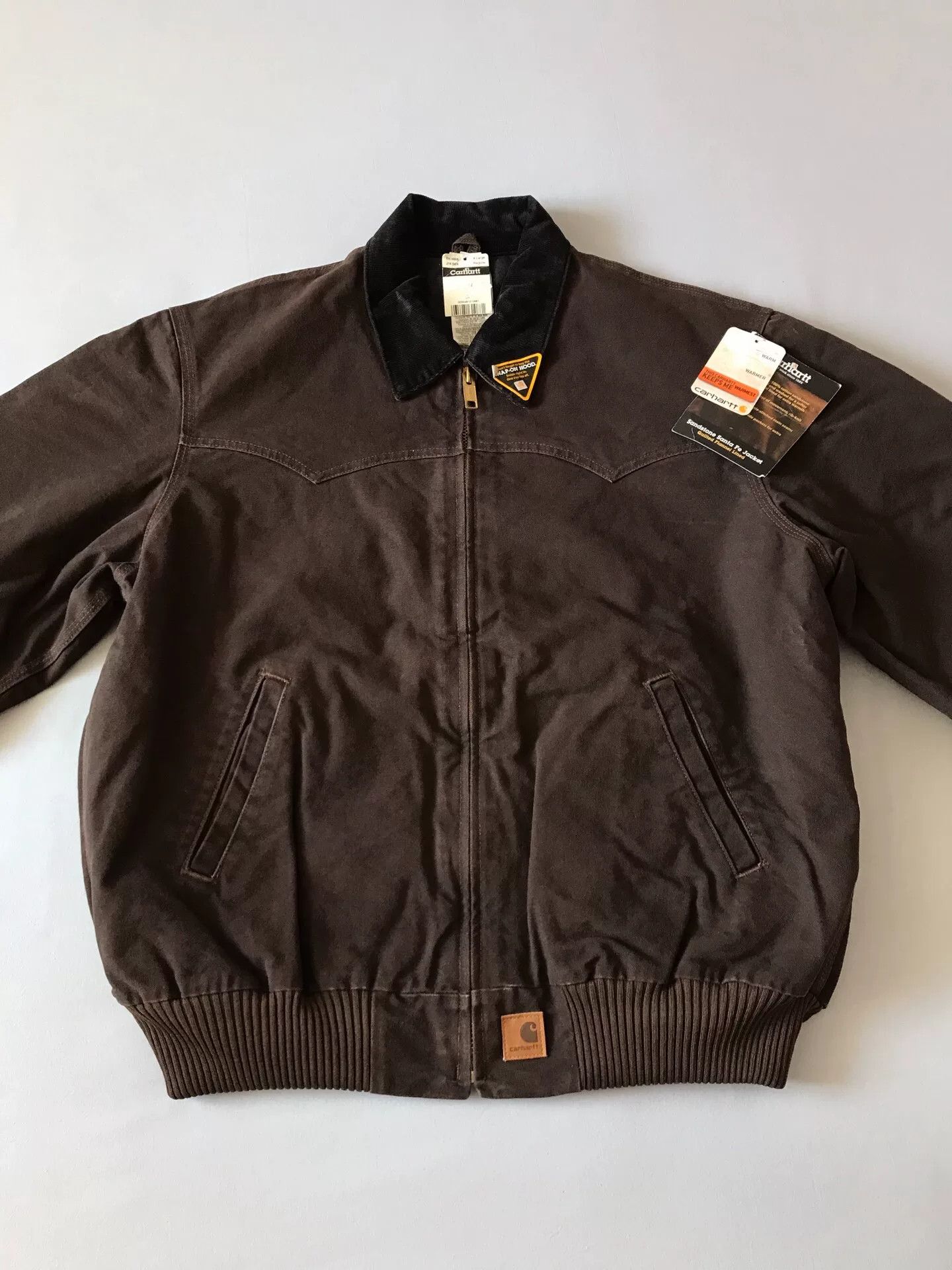 Carhartt Carhartt J14 Washed Canvas Work Jacket Size US XL / EU 56 / 4 - 4 Thumbnail