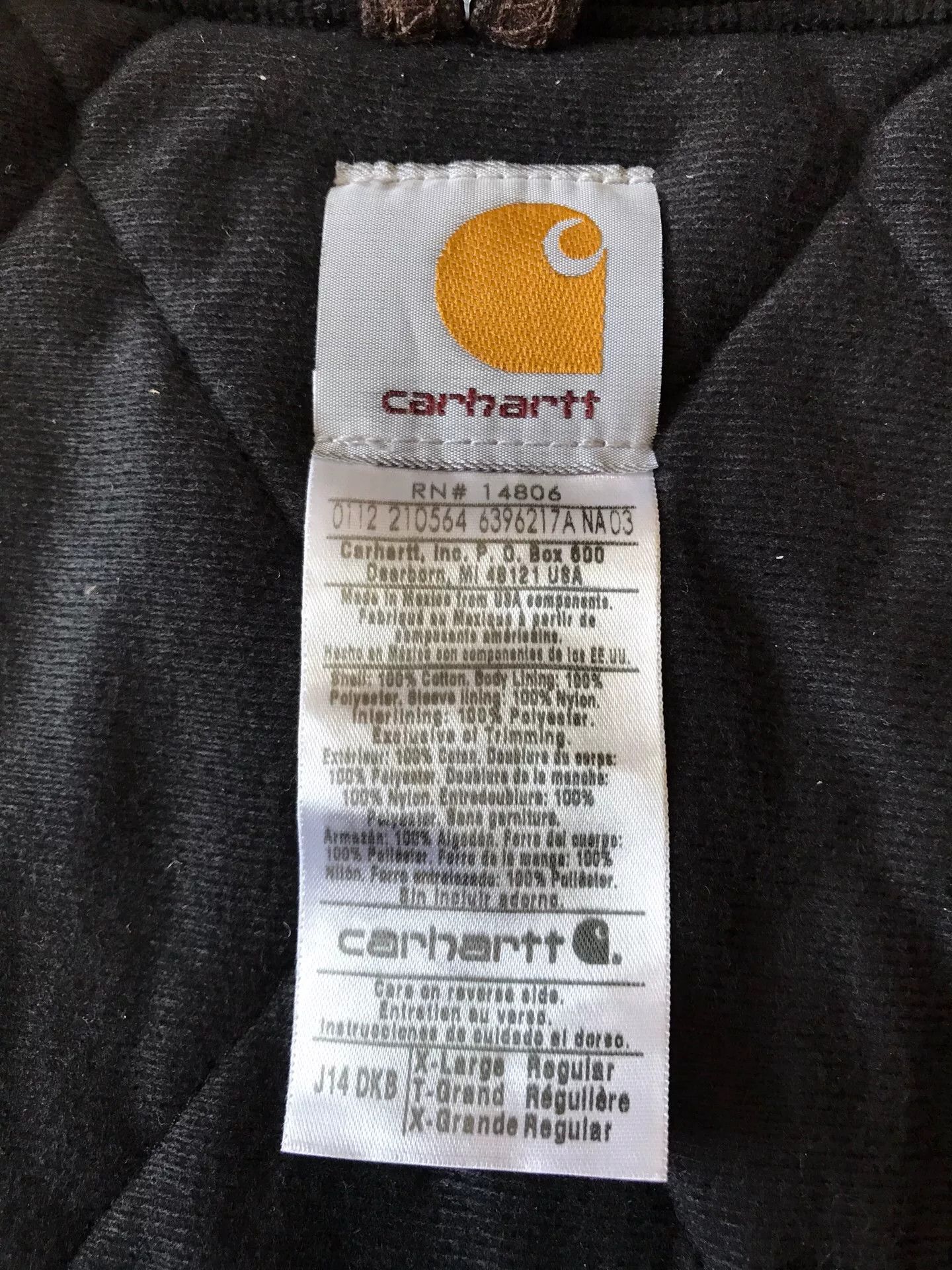 Carhartt Carhartt J14 Washed Canvas Work Jacket Size US XL / EU 56 / 4 - 9 Thumbnail