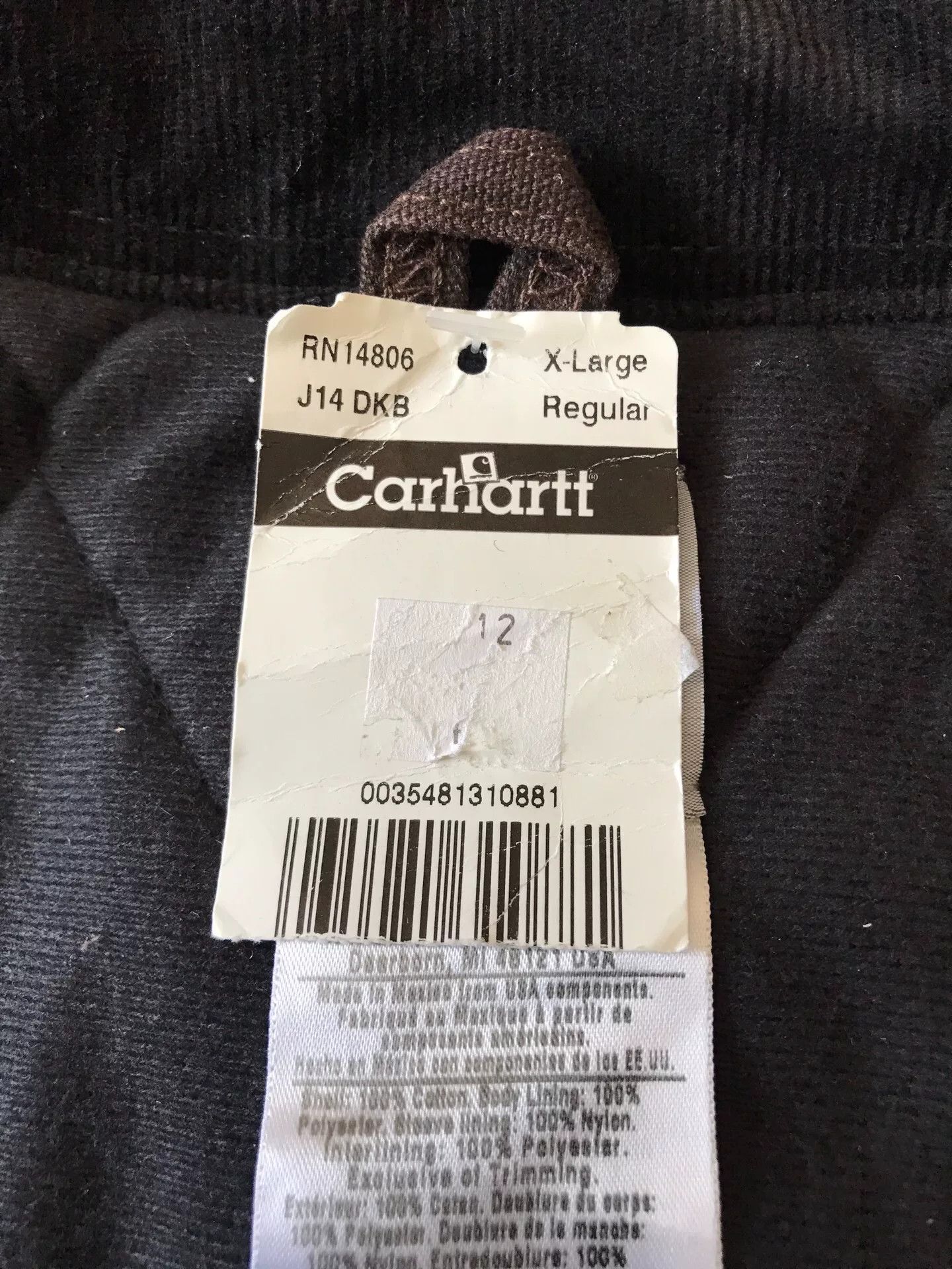 Carhartt Carhartt J14 Washed Canvas Work Jacket Size US XL / EU 56 / 4 - 8 Thumbnail