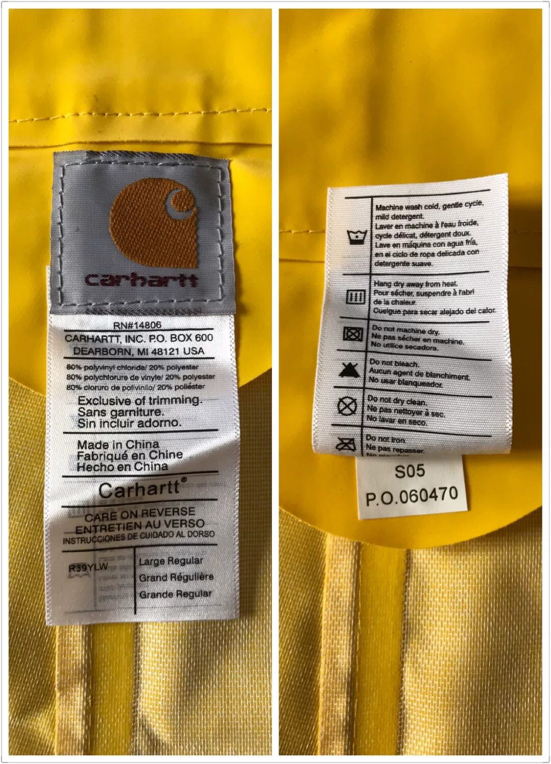 Carhartt Carhartt R39 Rainwear Bib Overalls Size US 40 / EU 56 - 9 Thumbnail
