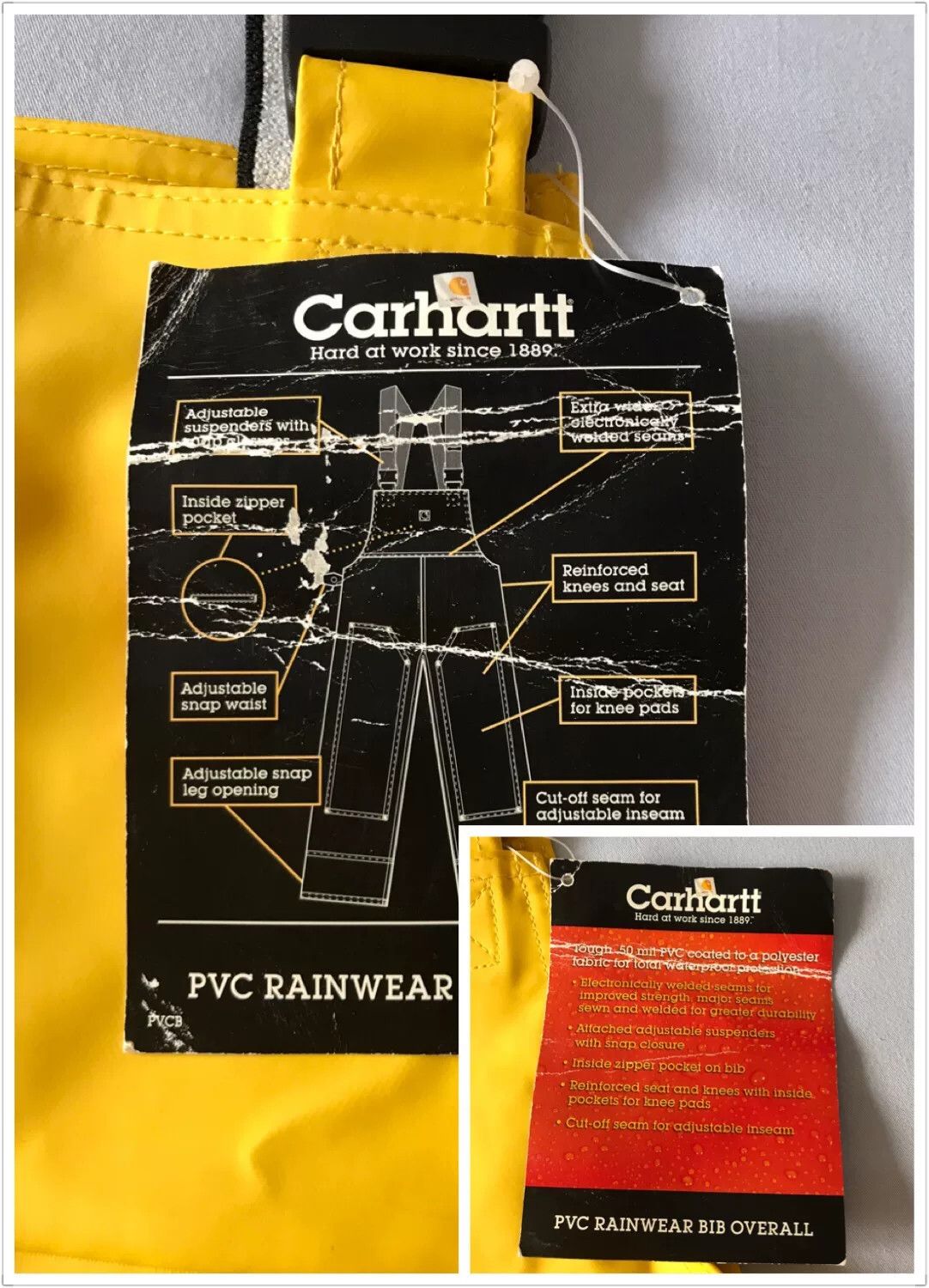 Carhartt Carhartt R39 Rainwear Bib Overalls Size US 40 / EU 56 - 7 Thumbnail