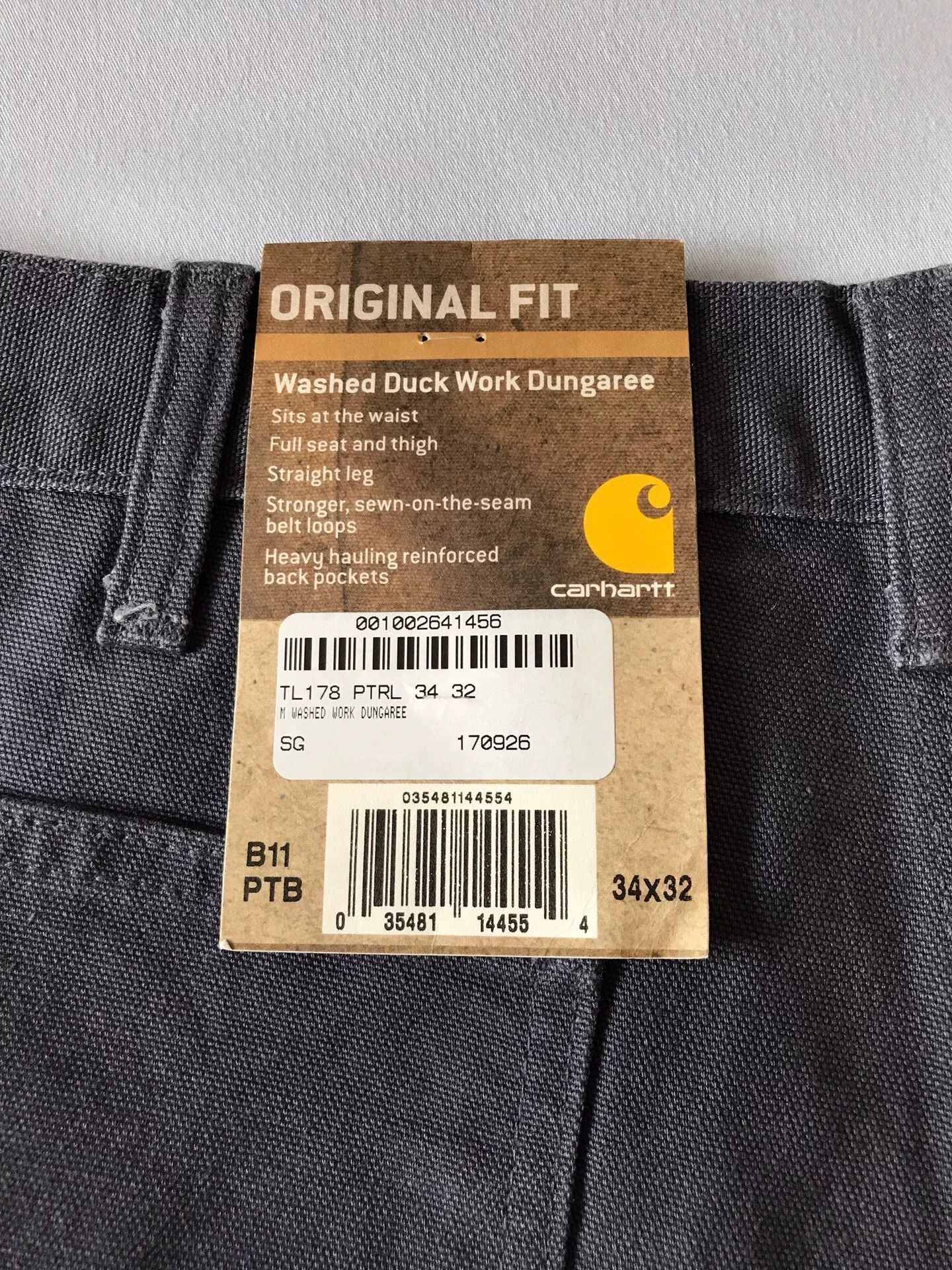 Carhartt Carhartt B11 PTB W34L32 Work Pants Size US 34 / EU 50 - 8 Thumbnail