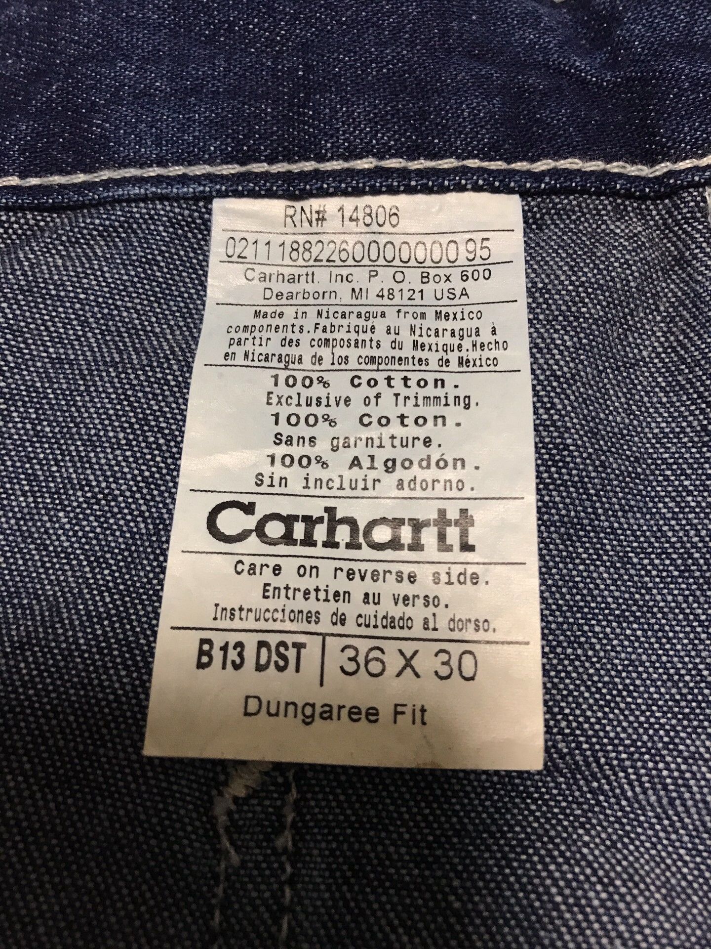 Carhartt Carhartt B13 DST W36L30 Jeans Size US 36 / EU 52 - 9 Thumbnail