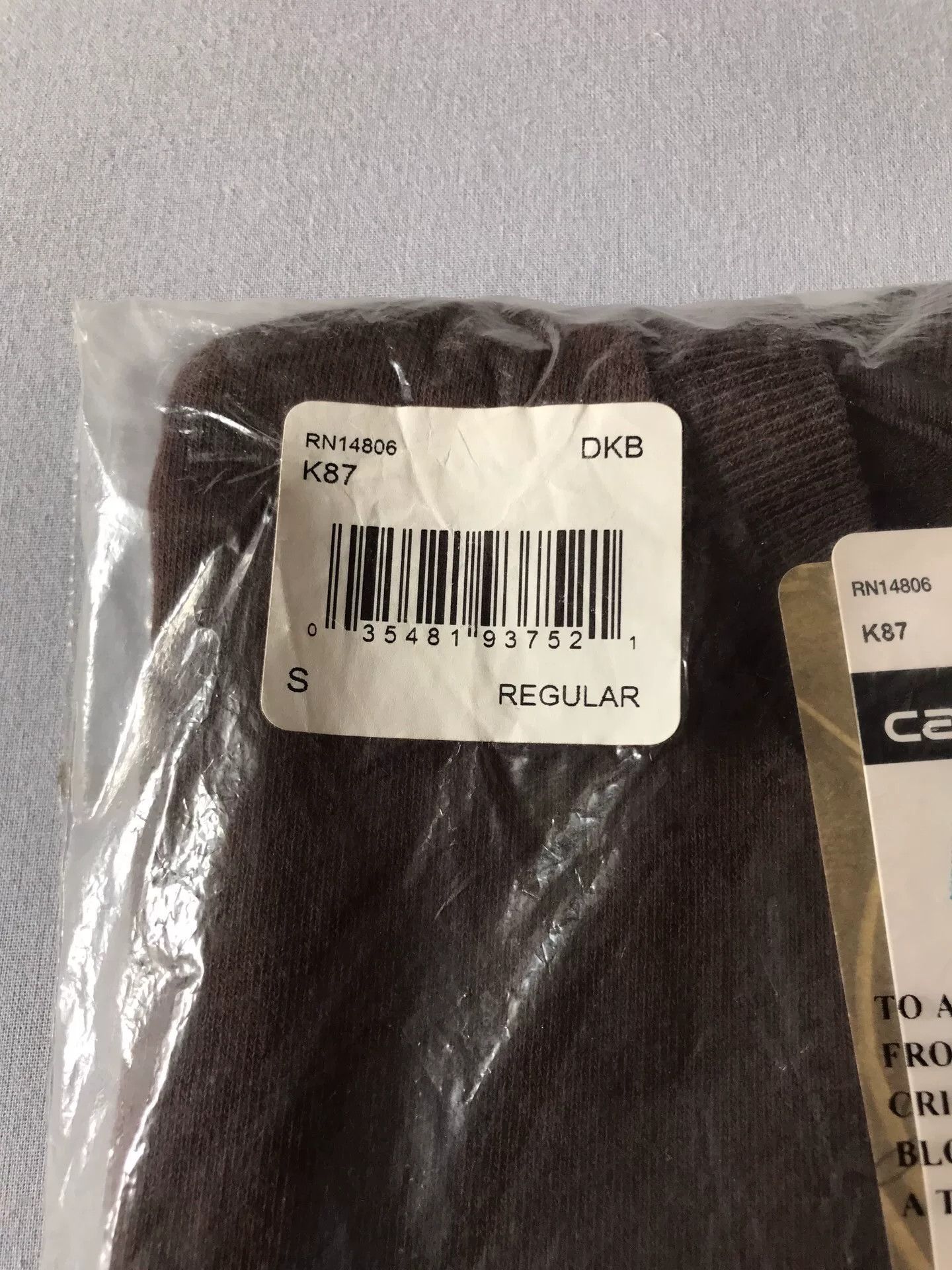 Carhartt Carhartt K87 Dark Brown Short Sleeve T-Shirt Size US S / EU 44-46 / 1 - 9 Thumbnail