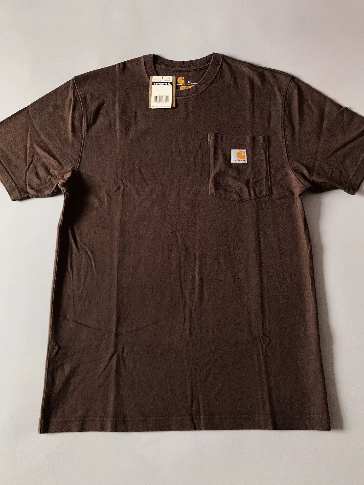 Carhartt Carhartt K87 Dark Brown Short Sleeve T-Shirt Size US S / EU 44-46 / 1 - 3 Thumbnail