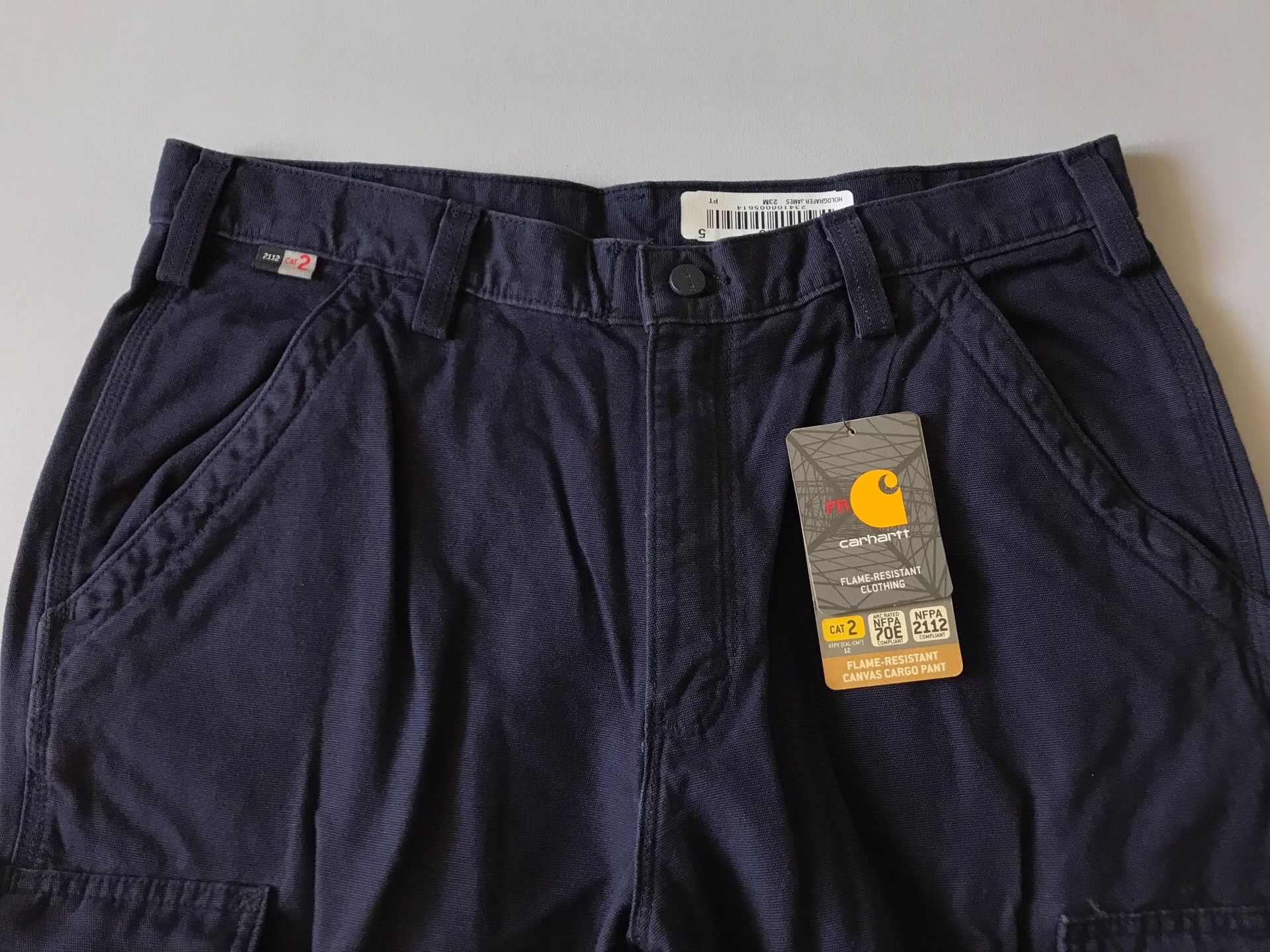 Carhartt Carhartt FRB240 Navy Cargo Pants W36L30 Size US 36 / EU 52 - 4 Thumbnail