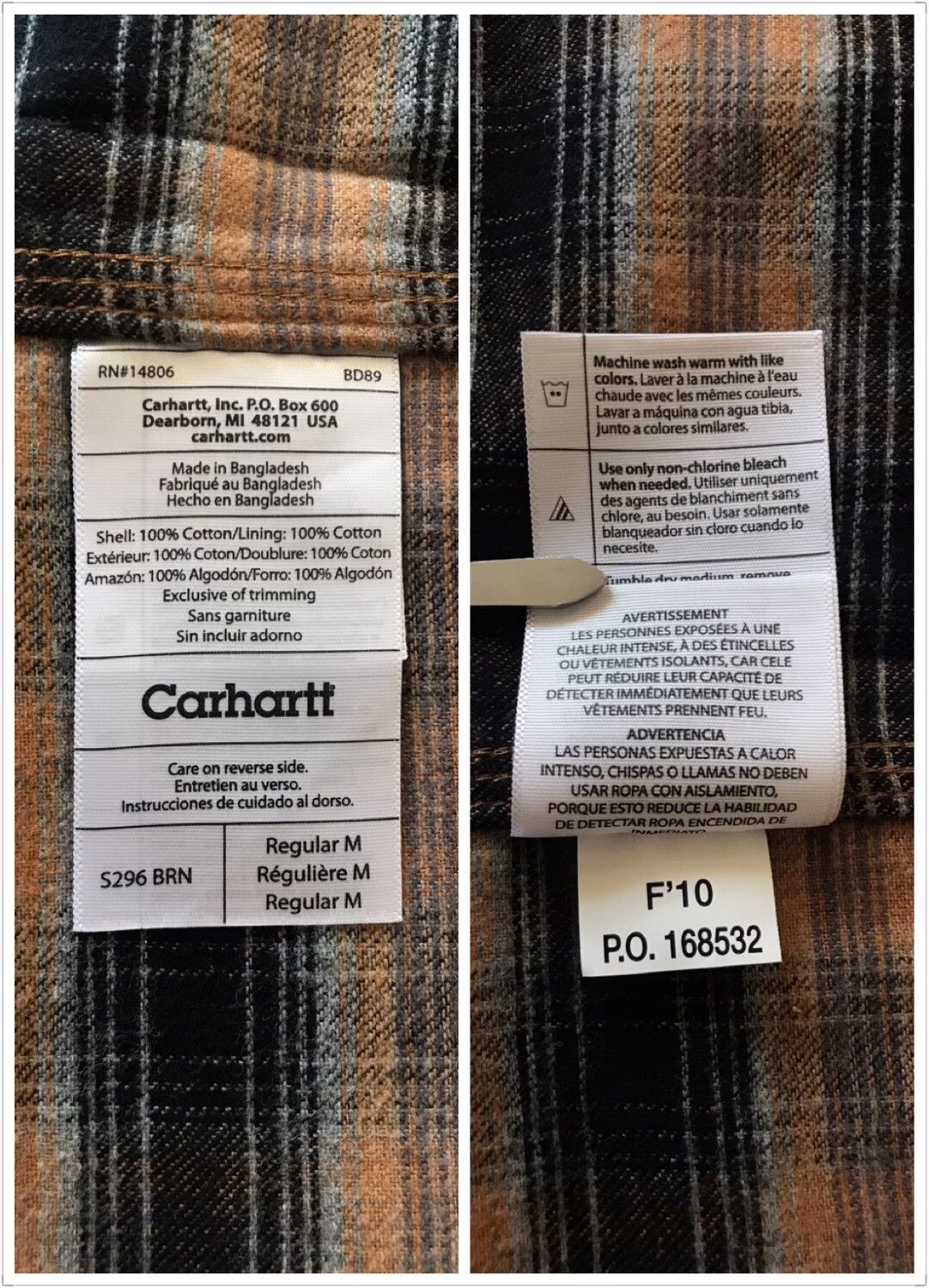 Carhartt Carhartt S296 Work Shirt Jacket Size US M / EU 48-50 / 2 - 9 Thumbnail
