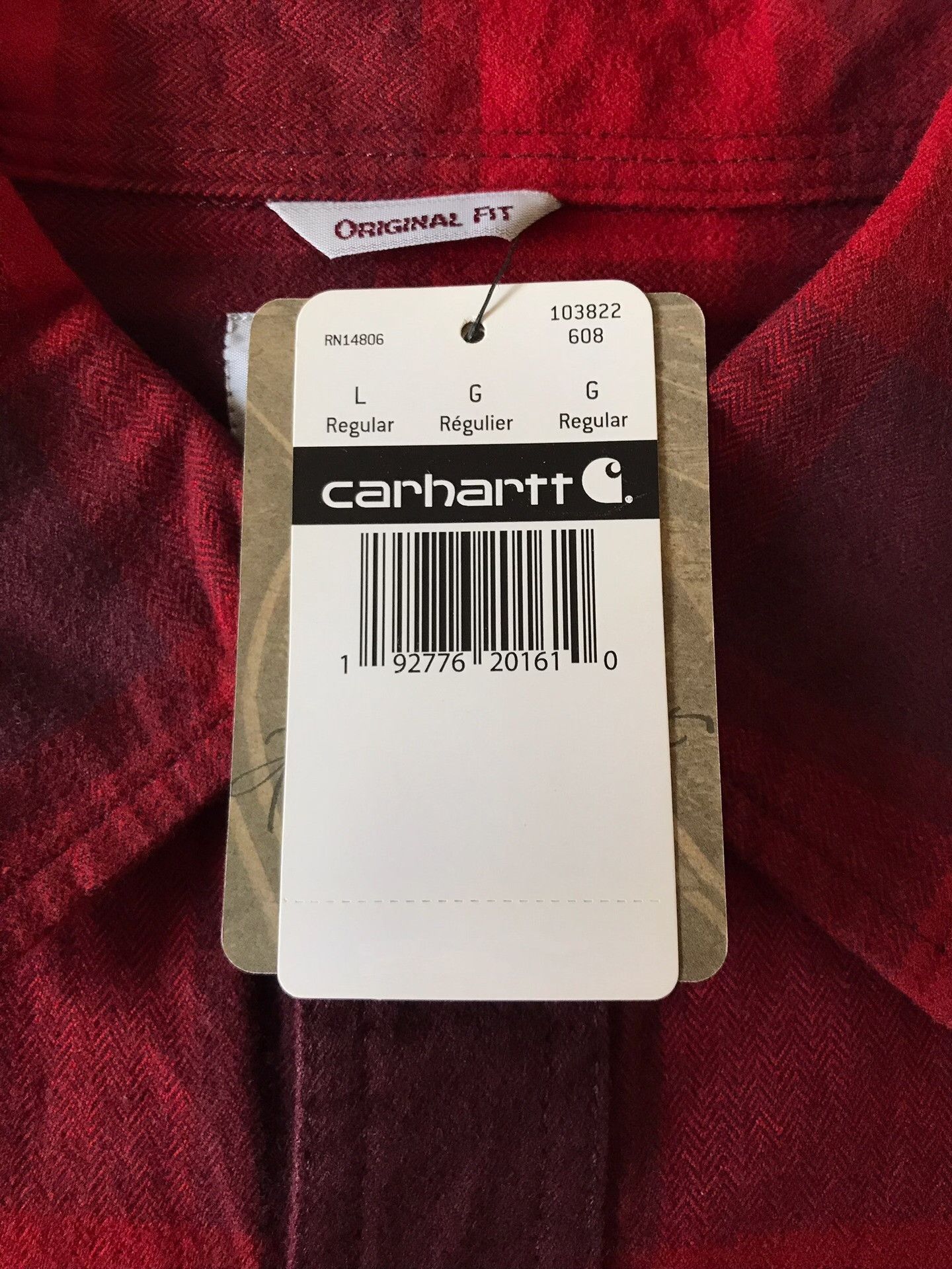 Carhartt Carhartt 103822 Heavy Flannel Work Shirt Size US L / EU 52-54 / 3 - 8 Thumbnail