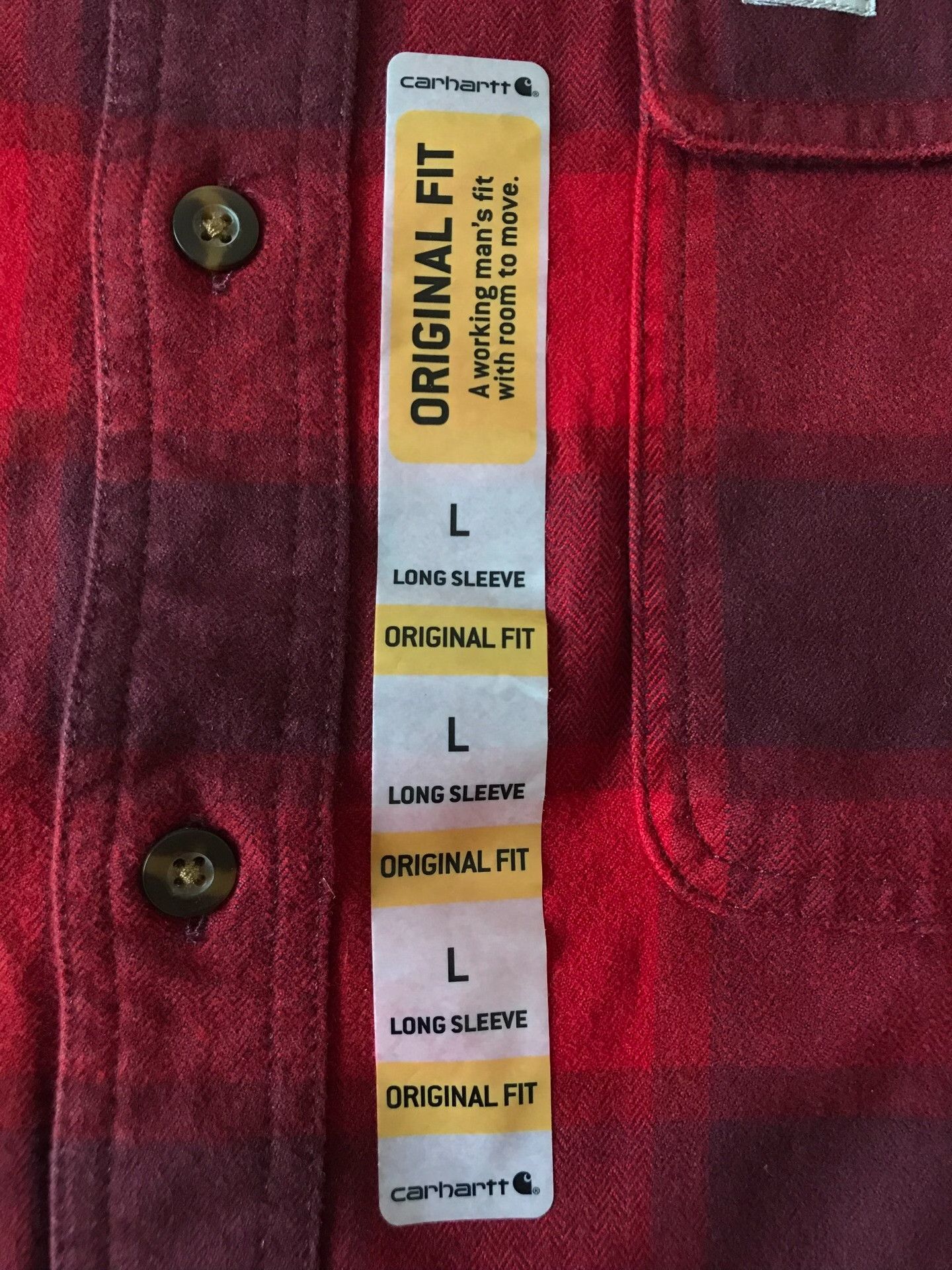 Carhartt Carhartt 103822 Heavy Flannel Work Shirt Size US L / EU 52-54 / 3 - 6 Thumbnail