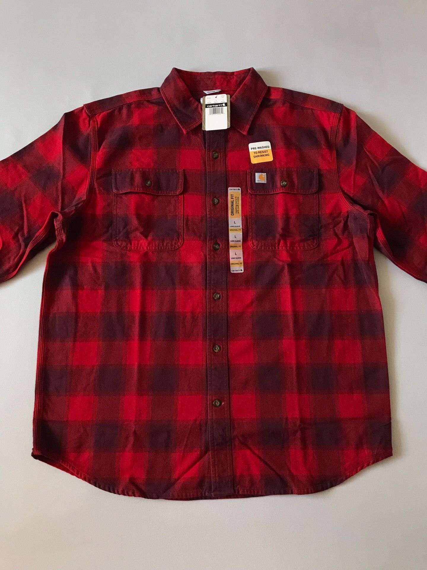 Carhartt Carhartt 103822 Heavy Flannel Work Shirt Size US L / EU 52-54 / 3 - 3 Thumbnail