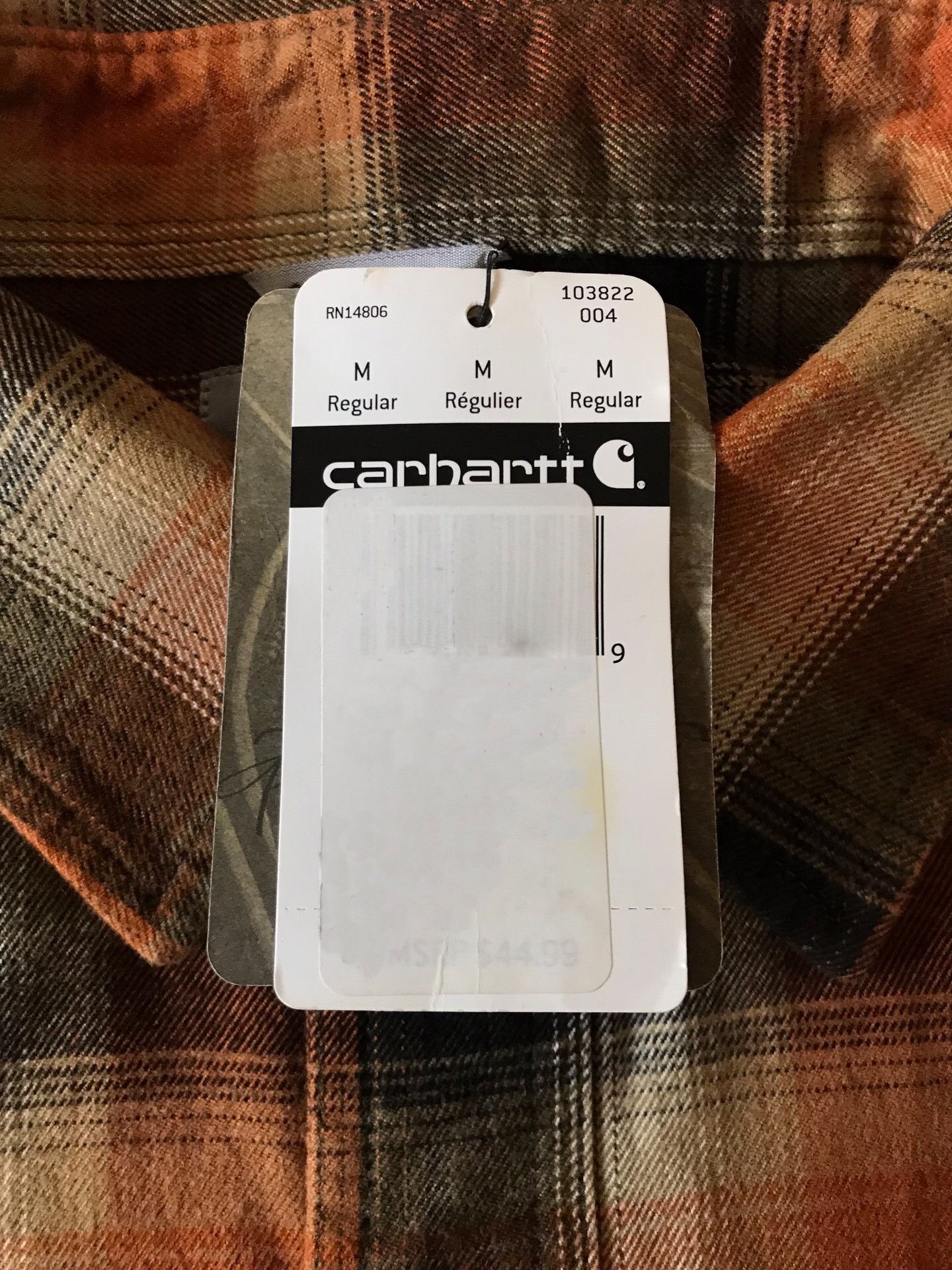 Carhartt Carhartt 103822 004 Flannel Work Shirt Size US M / EU 48-50 / 2 - 8 Thumbnail