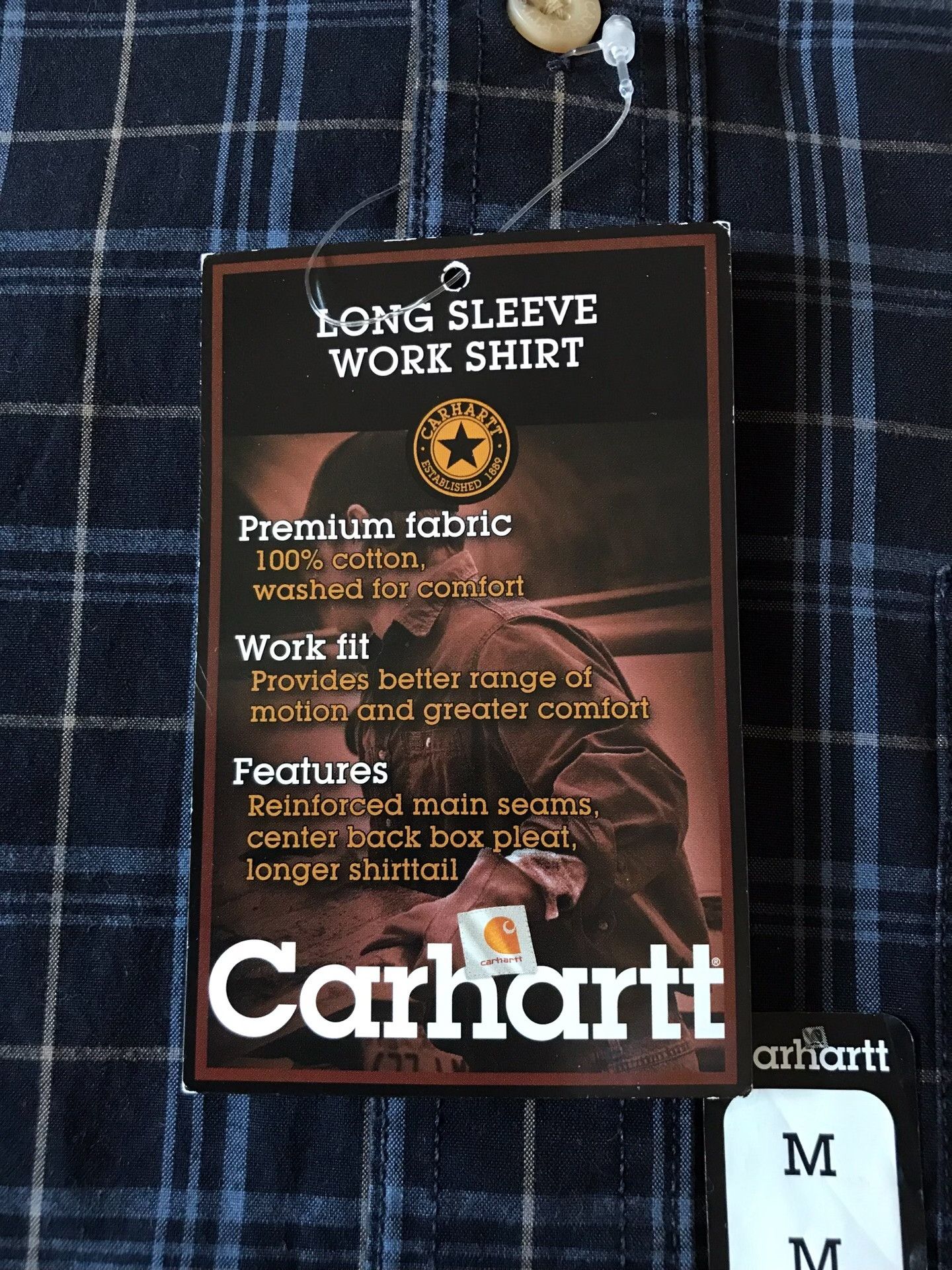 Carhartt Carhartt S130 BLB Check Work Shirt Size US M / EU 48-50 / 2 - 8 Thumbnail