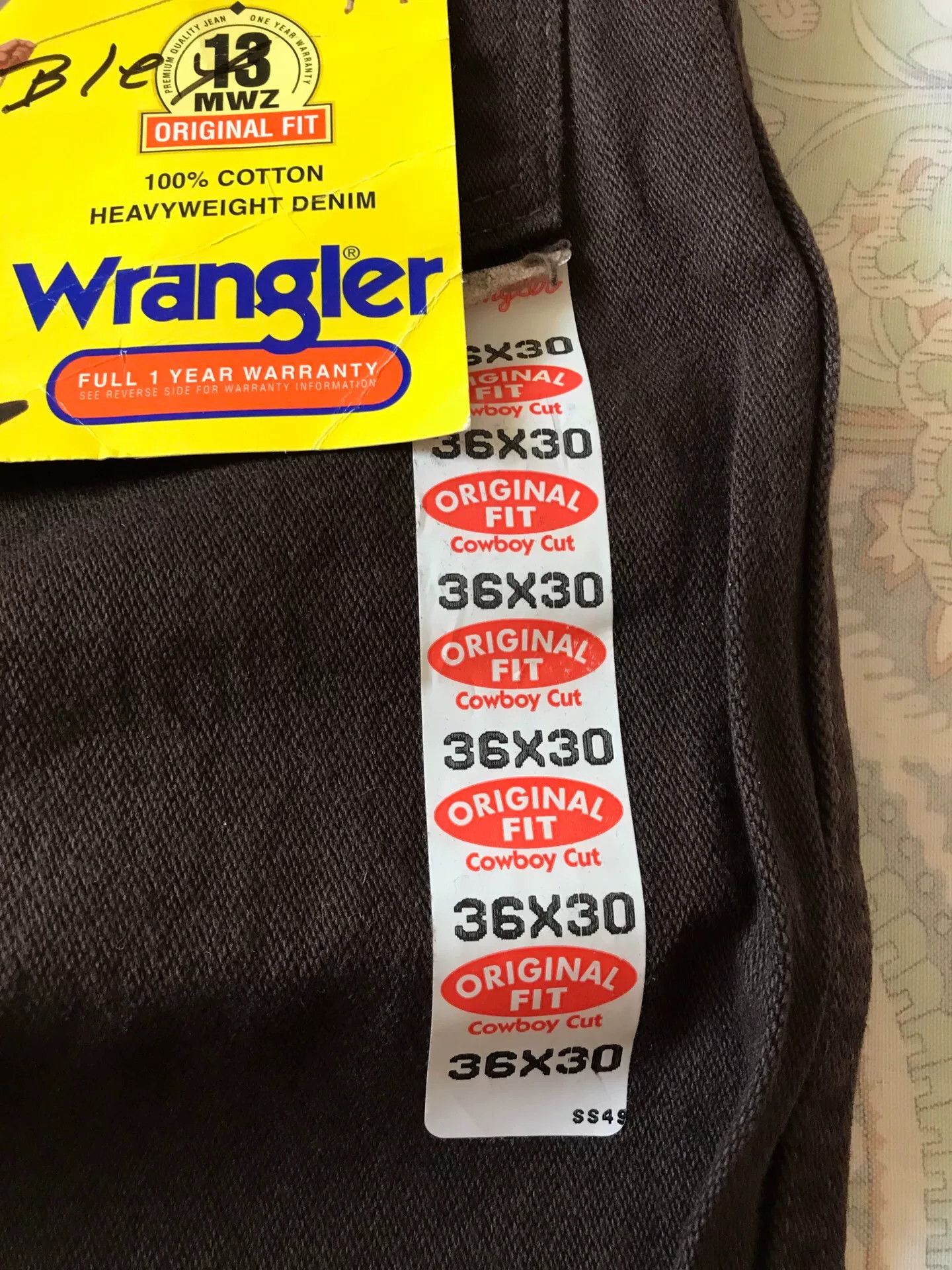 Wrangler 90s Wrangler 13MWZ Brown Jeans Size US 36 / EU 52 - 7 Thumbnail