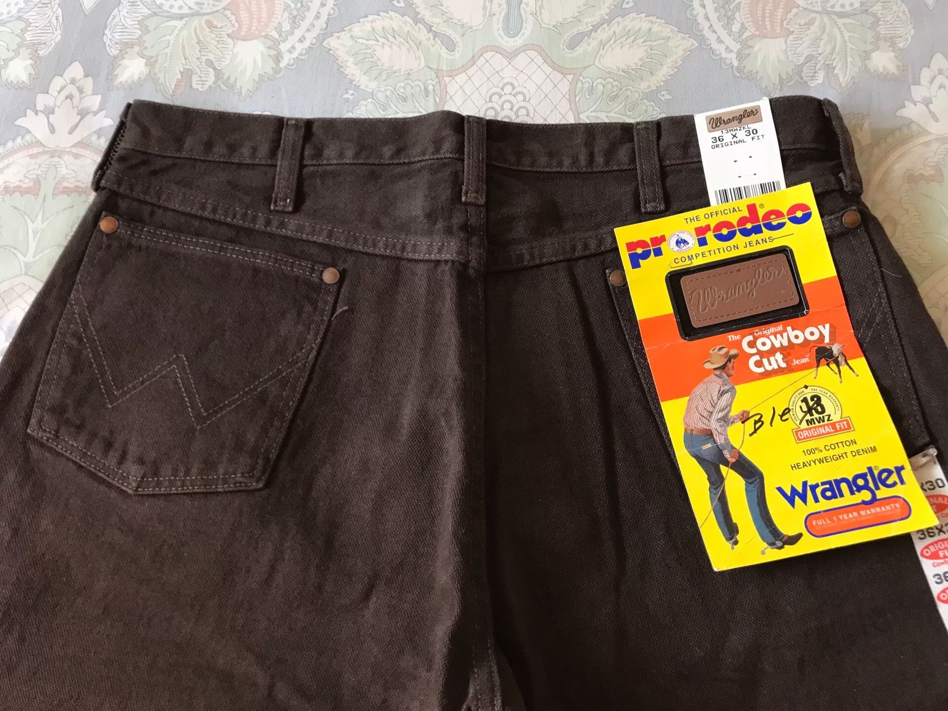 Wrangler 90s Wrangler 13MWZ Brown Jeans Size US 36 / EU 52 - 5 Thumbnail