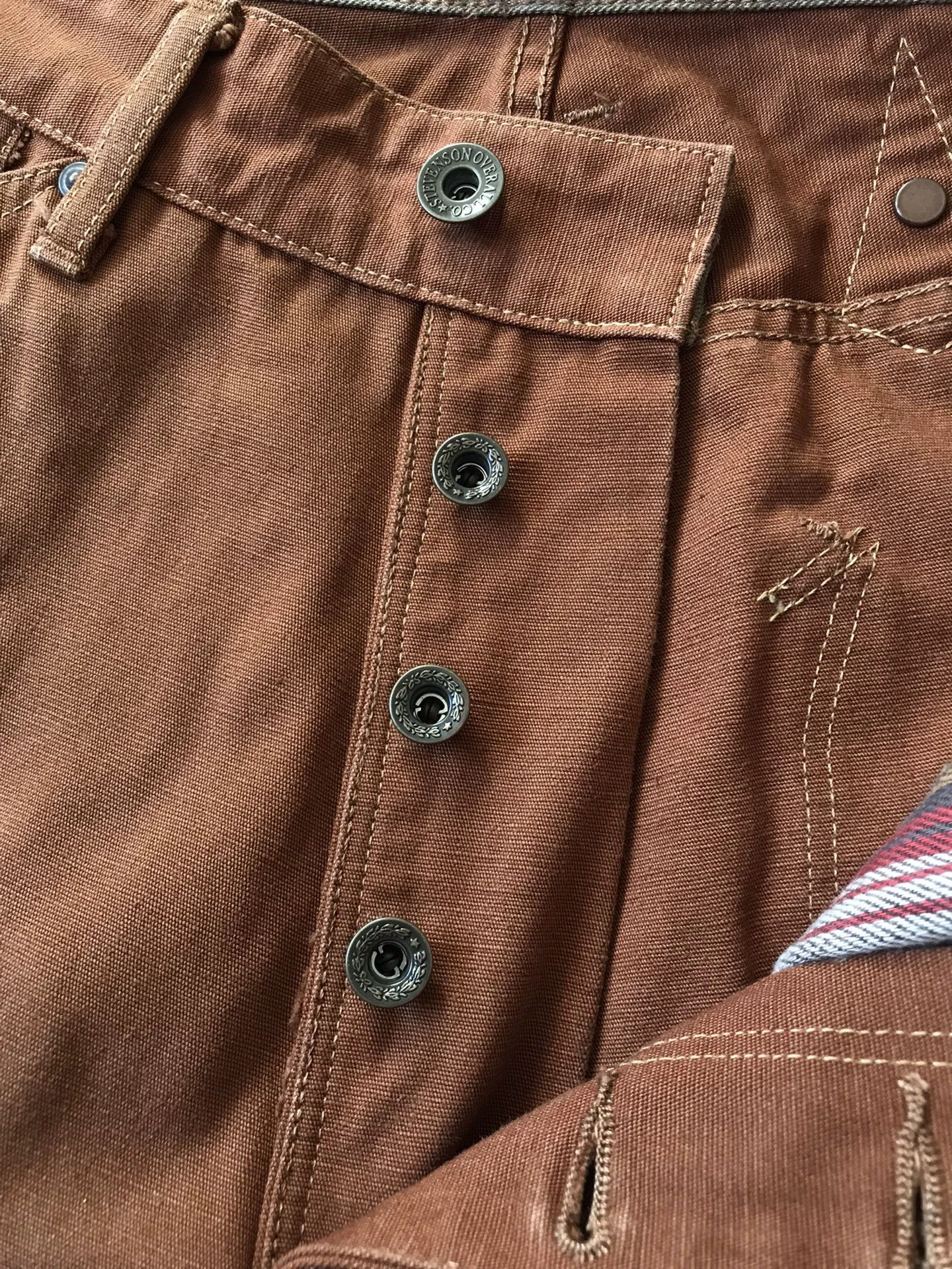 Stevenson Overall Co. Stevenson Overall 380 Brick Red Canvas Pants Size US 29 - 7 Thumbnail