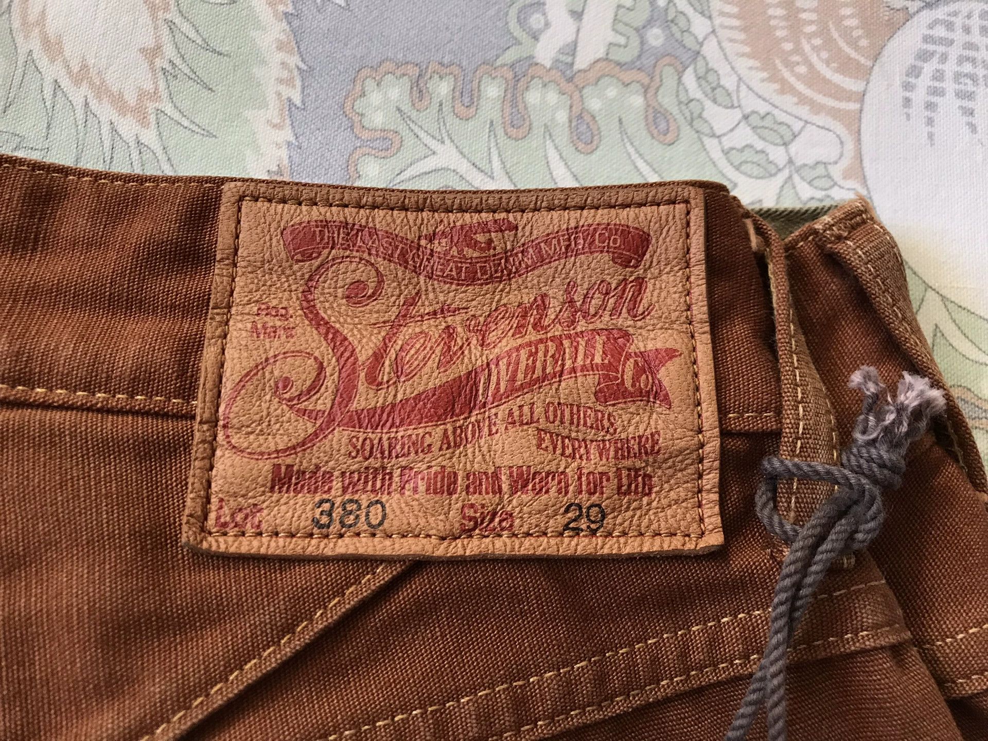 Stevenson Overall Co. Stevenson Overall 380 Brick Red Canvas Pants Size US 29 - 8 Thumbnail