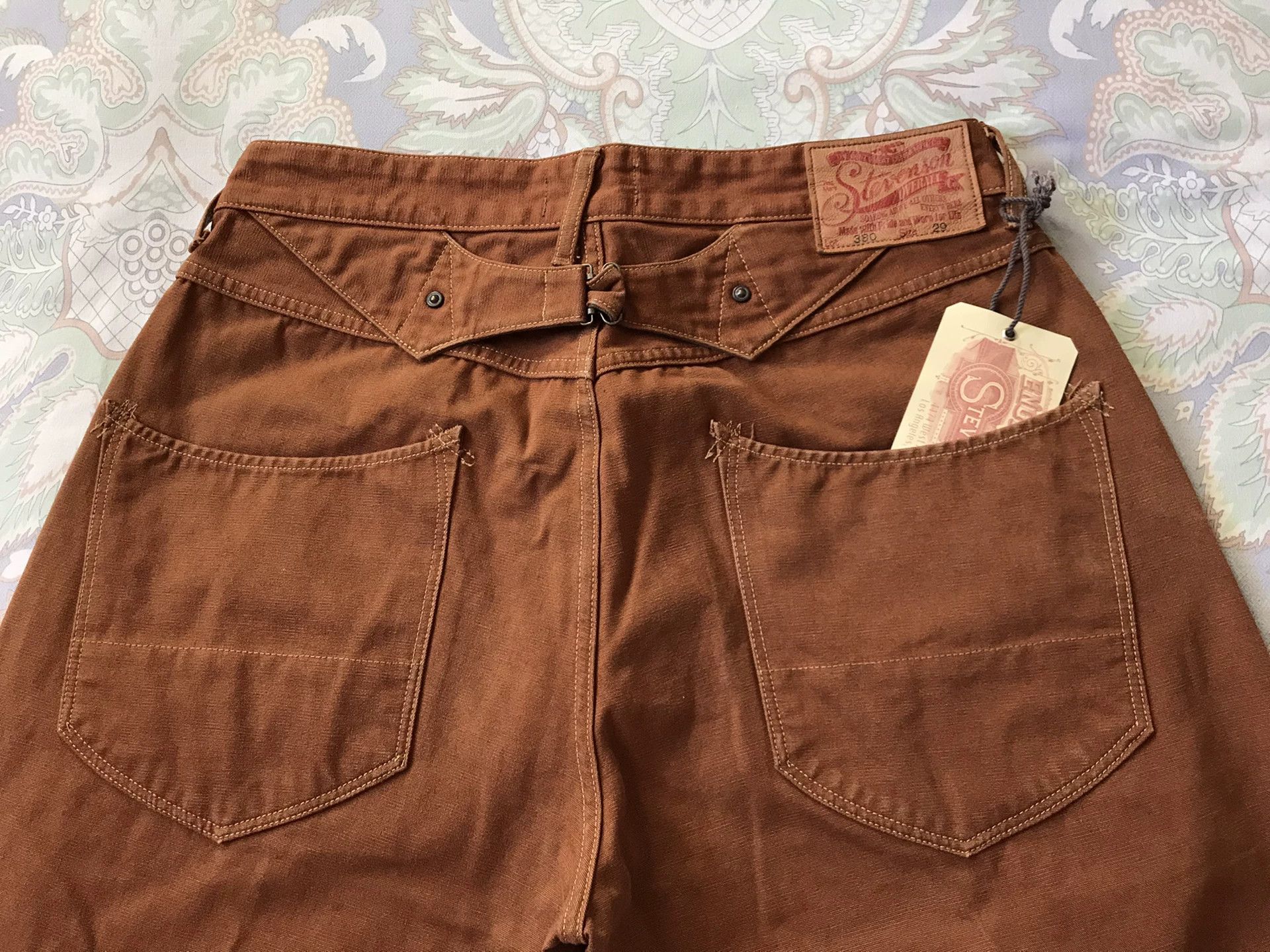 Stevenson Overall Co. Stevenson Overall 380 Brick Red Canvas Pants Size US 29 - 3 Thumbnail