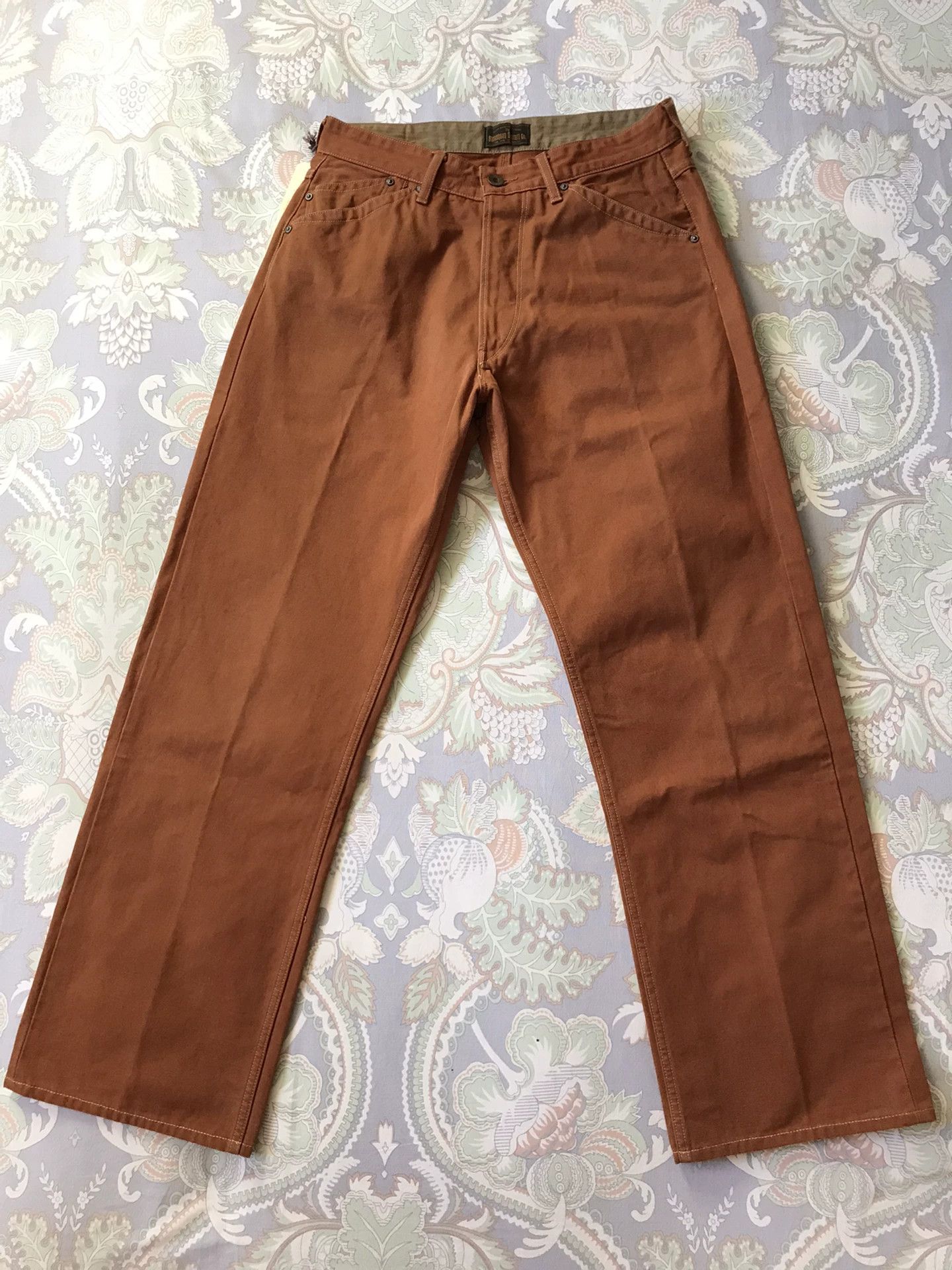 Stevenson Overall Co. Stevenson Overall 380 Brick Red Canvas Pants Size US 29 - 4 Thumbnail