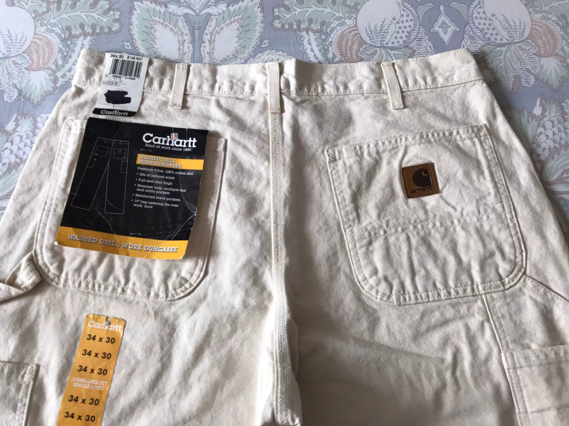Carhartt Carhartt B148 NAT W34L30 Work Pants Size US 34 / EU 50 - 5 Thumbnail