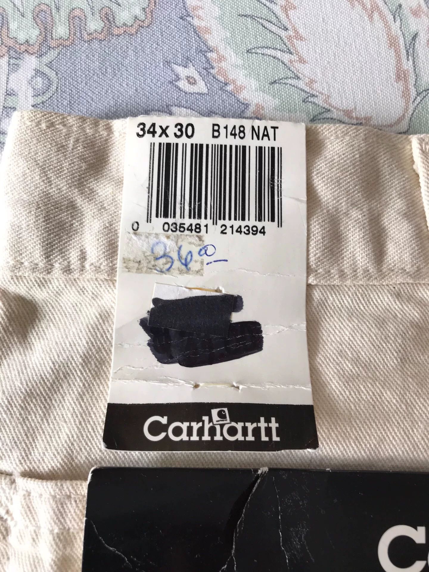 Carhartt Carhartt B148 NAT W34L30 Work Pants Size US 34 / EU 50 - 8 Thumbnail