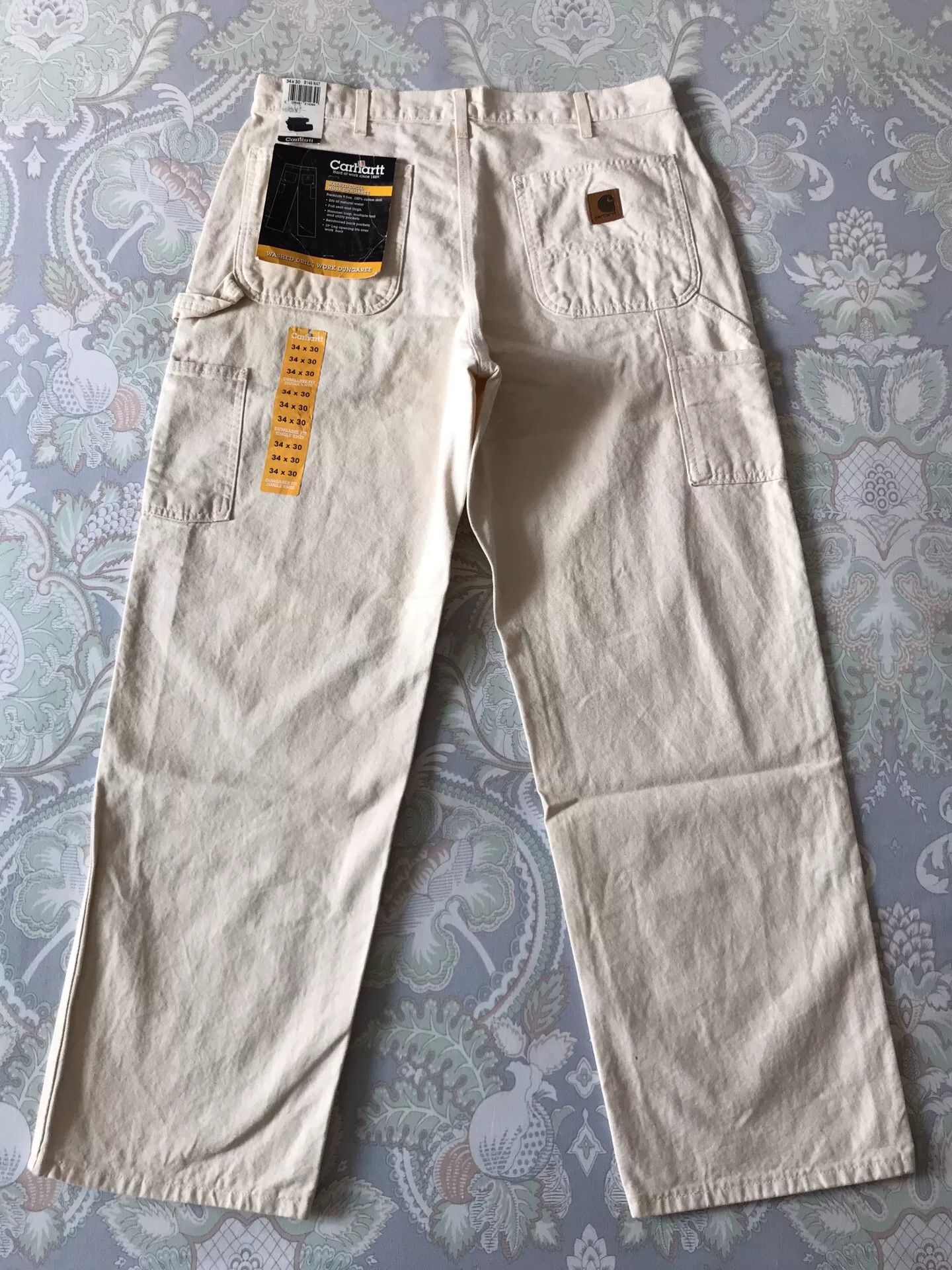Carhartt Carhartt B148 NAT W34L30 Work Pants Size US 34 / EU 50 - 3 Thumbnail