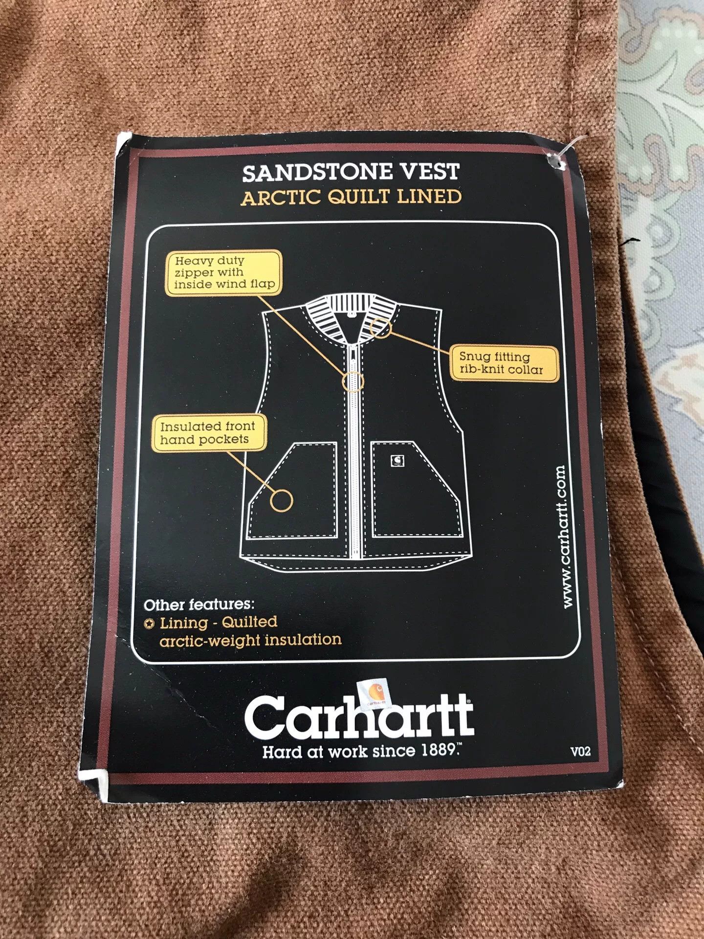 Carhartt Carhartt V02 BRN Workwear Vest Size US XL / EU 56 / 4 - 8 Thumbnail