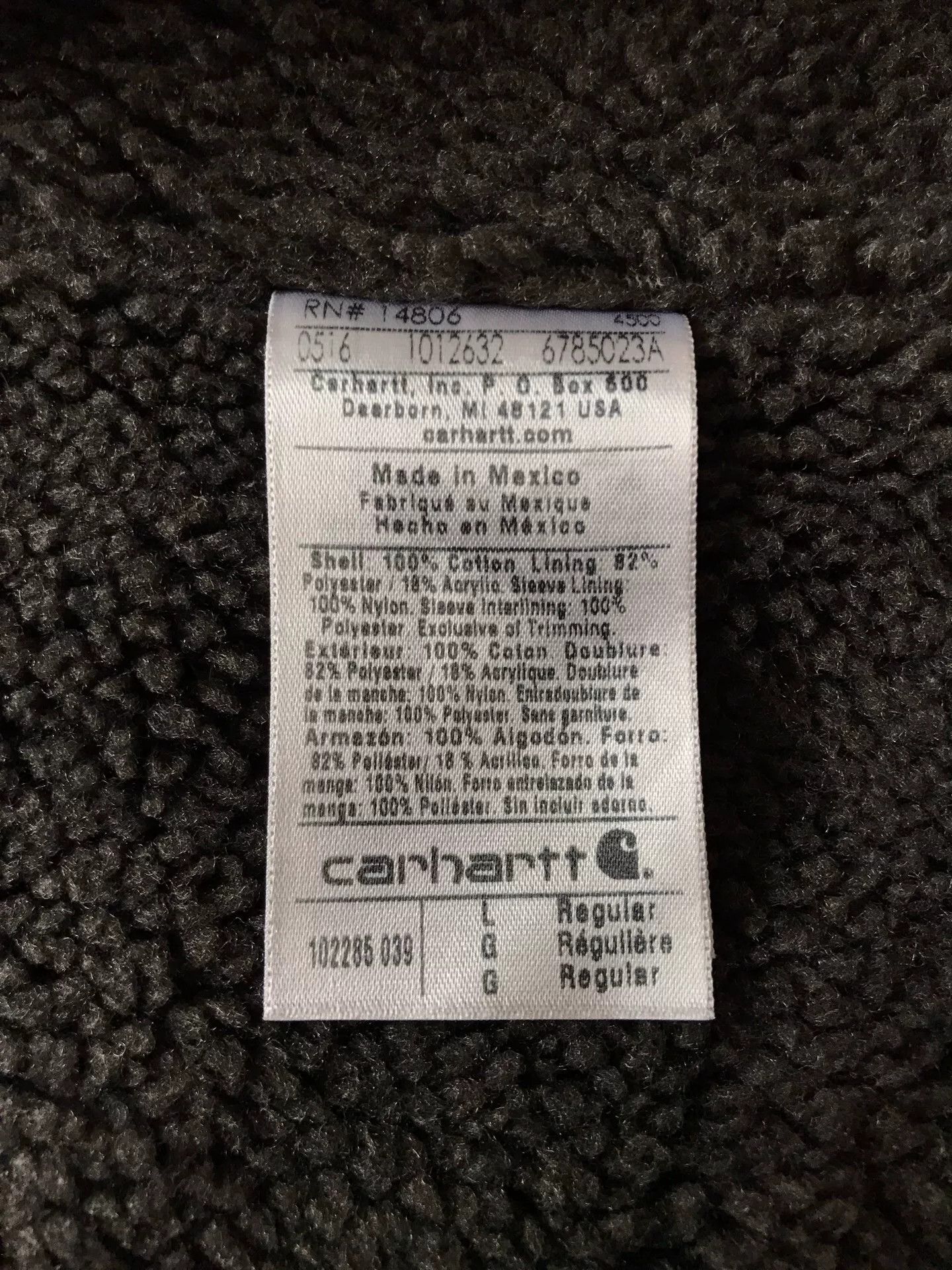 Carhartt Carhartt 102285 Washed Canvas Hooded Jacket Size US L / EU 52-54 / 3 - 9 Thumbnail