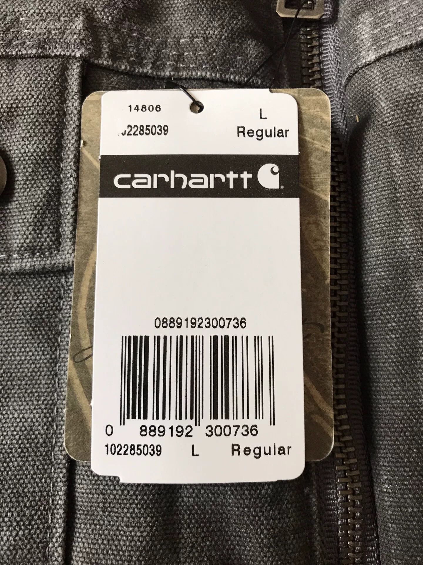 Carhartt Carhartt 102285 Washed Canvas Hooded Jacket Size US L / EU 52-54 / 3 - 8 Thumbnail