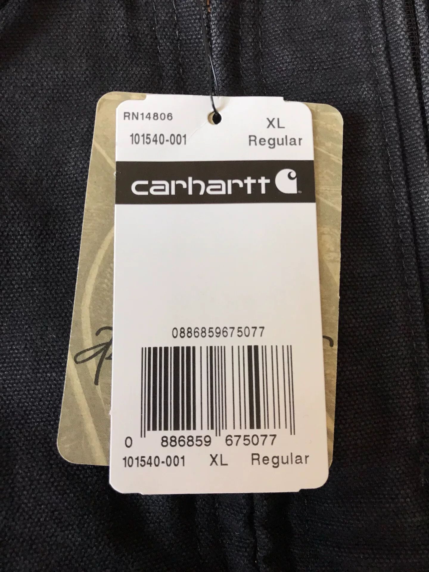Carhartt Carhartt 101540 Washed Canvas Hooded Jacket Size US XL / EU 56 / 4 - 8 Thumbnail