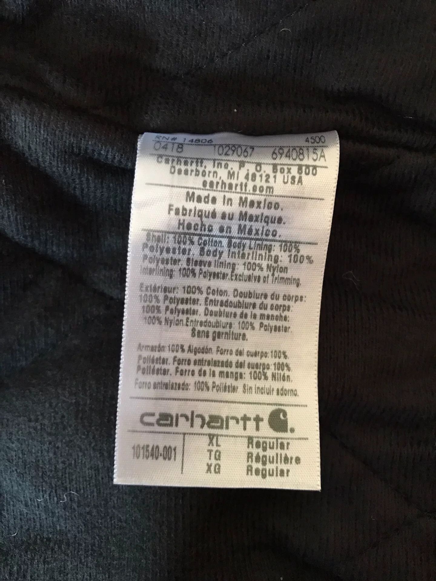 Carhartt Carhartt 101540 Washed Canvas Hooded Jacket Size US XL / EU 56 / 4 - 9 Thumbnail